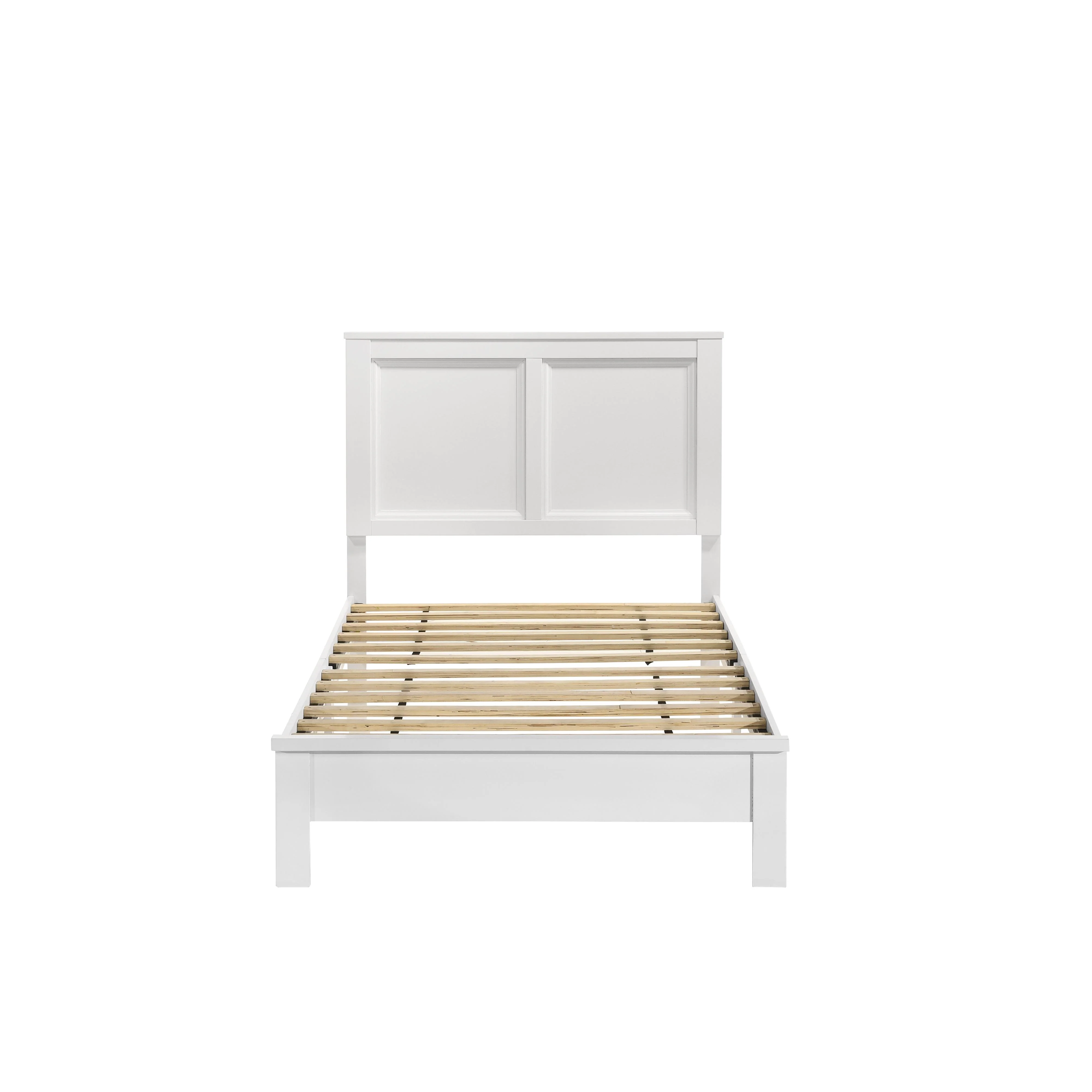 ARIES 3/3 T PANEL BED-HB/FB/RAILS-WHITE - Image 2