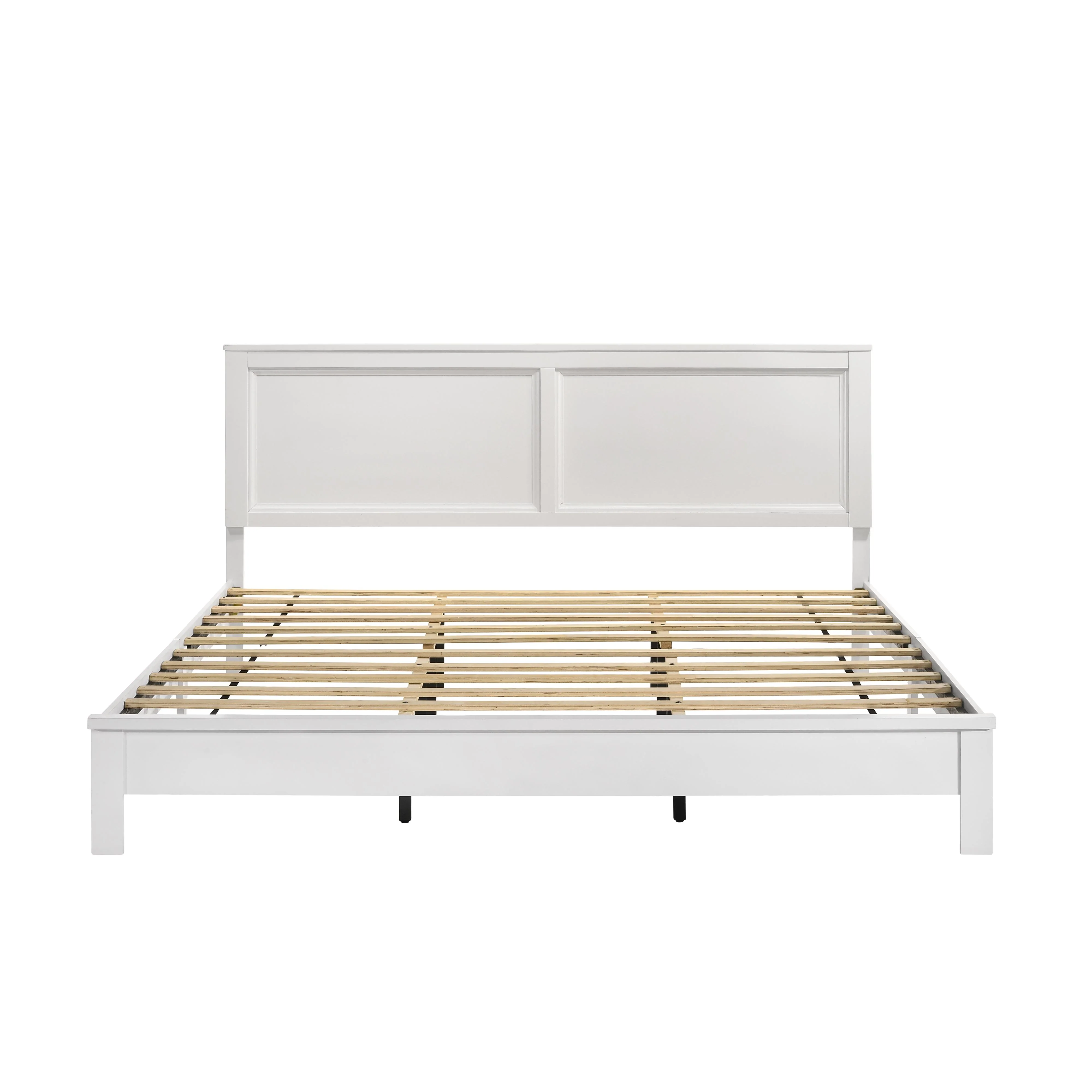 ARIES 6/6 EK PANEL BED-HB/FB/RAILS-WHITE - Image 2
