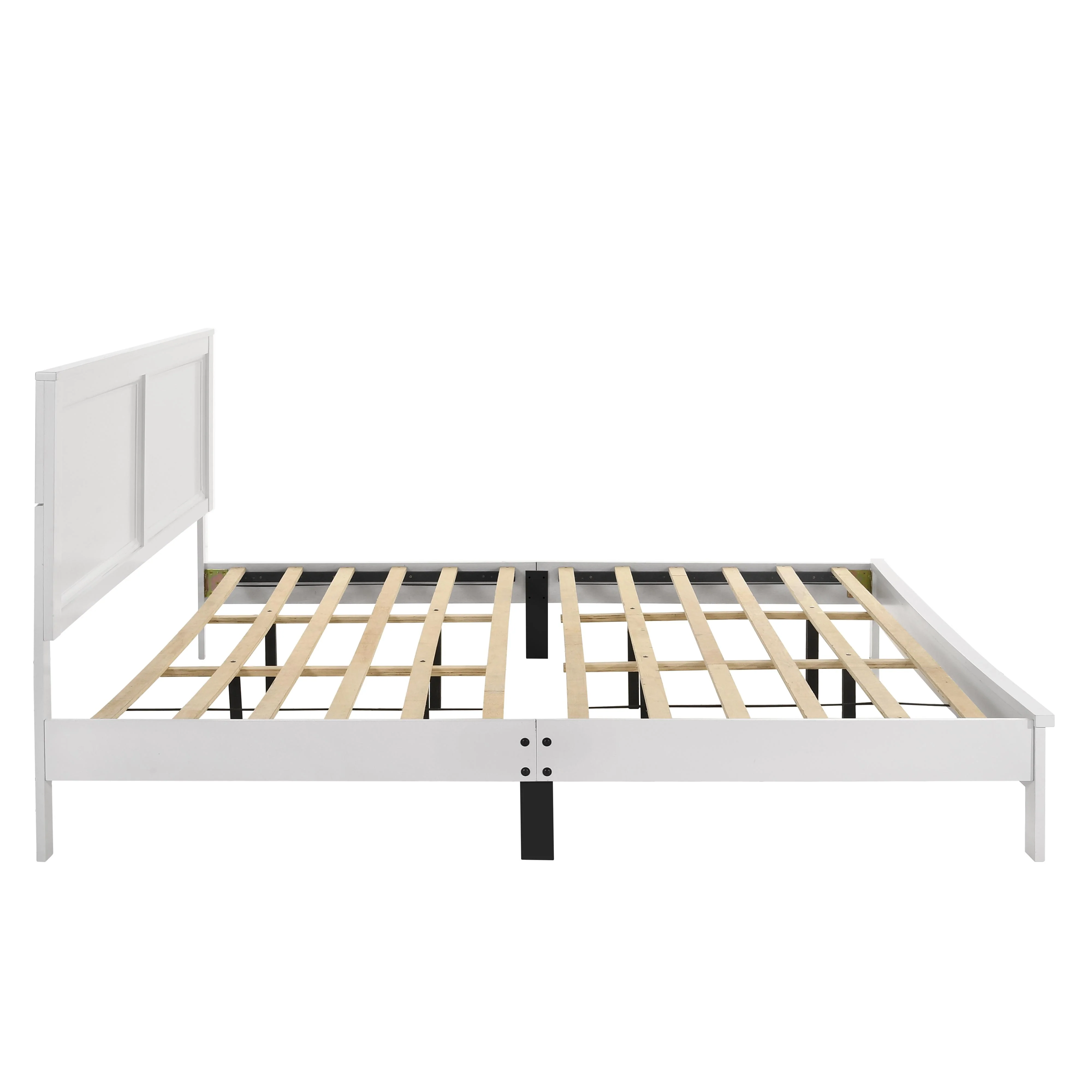 ARIES 6/6 EK PANEL BED-HB/FB/RAILS-WHITE - Image 3