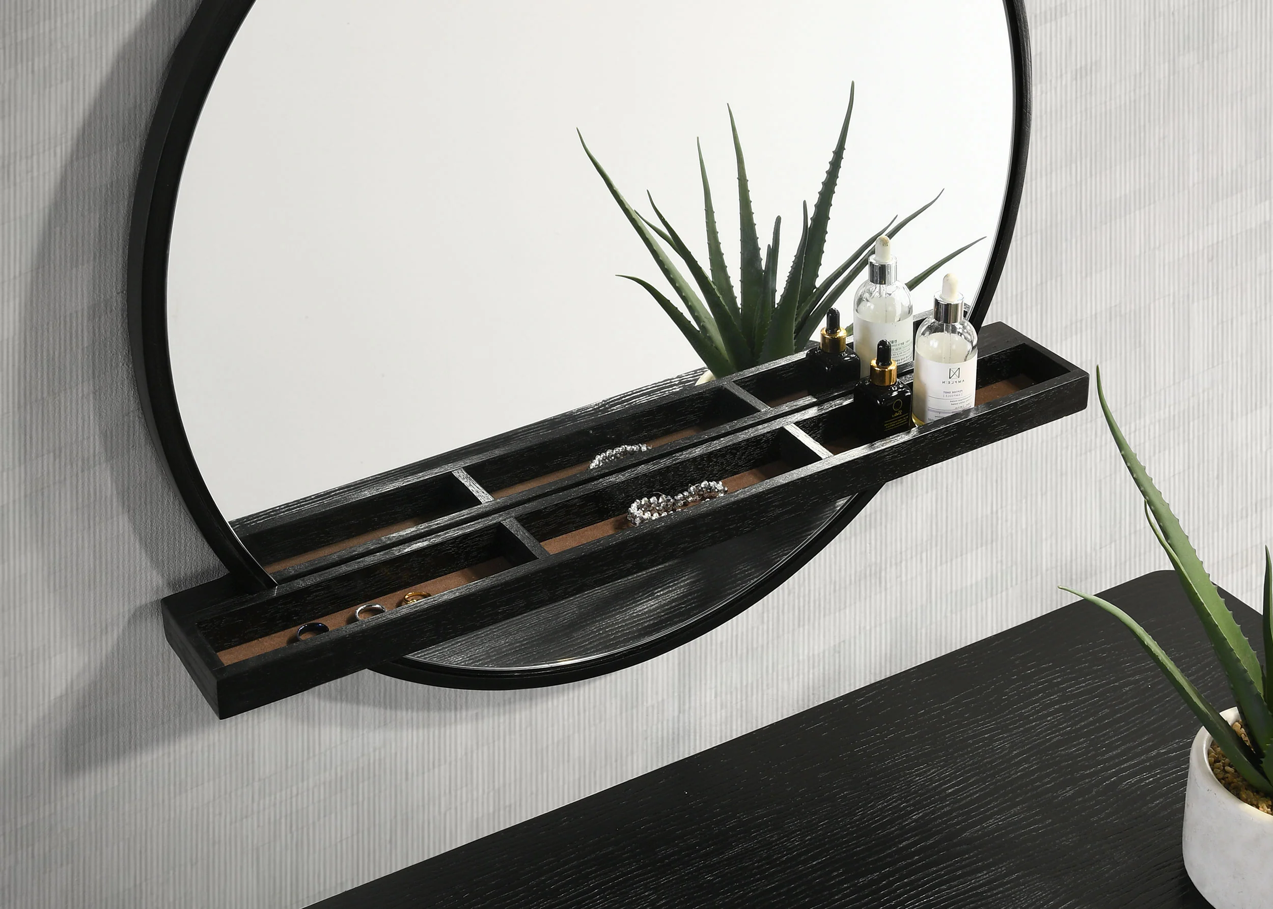 Arini Makeup Vanity Table with Wall Mirror - Image 19