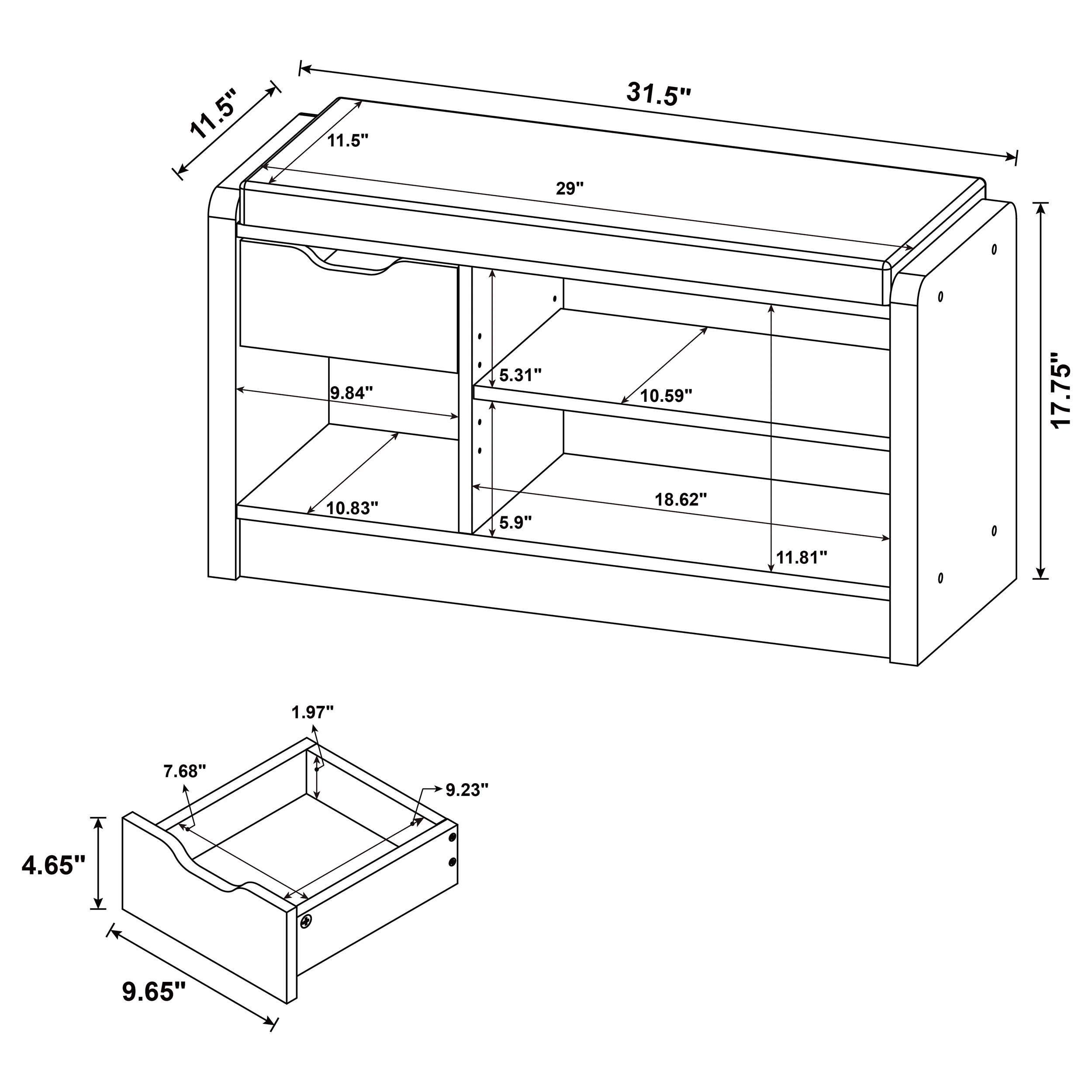 Arrington Storage Bench - Image 8