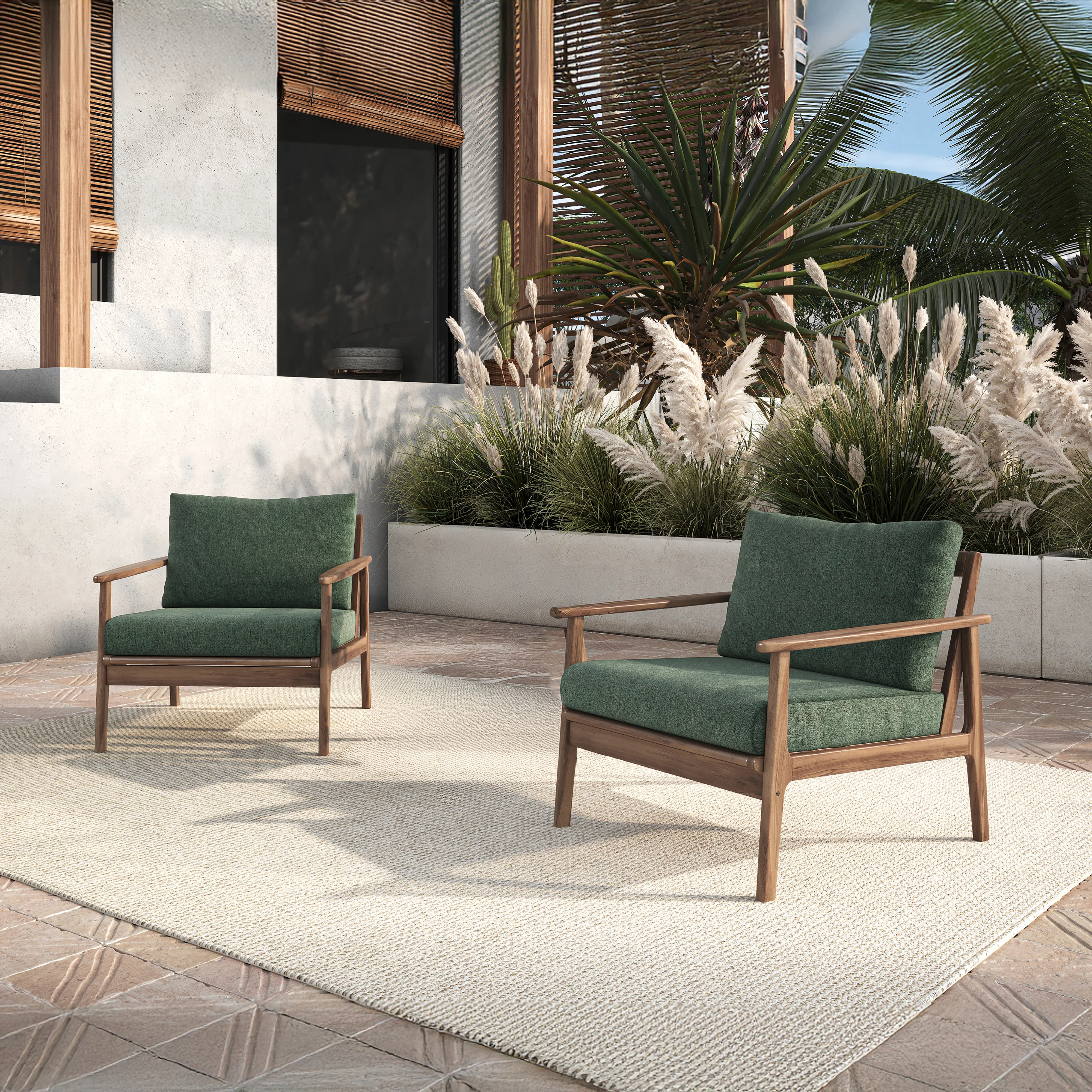 Ashton Patio Club Chair (2 Per Carton)-Moss - Image 8