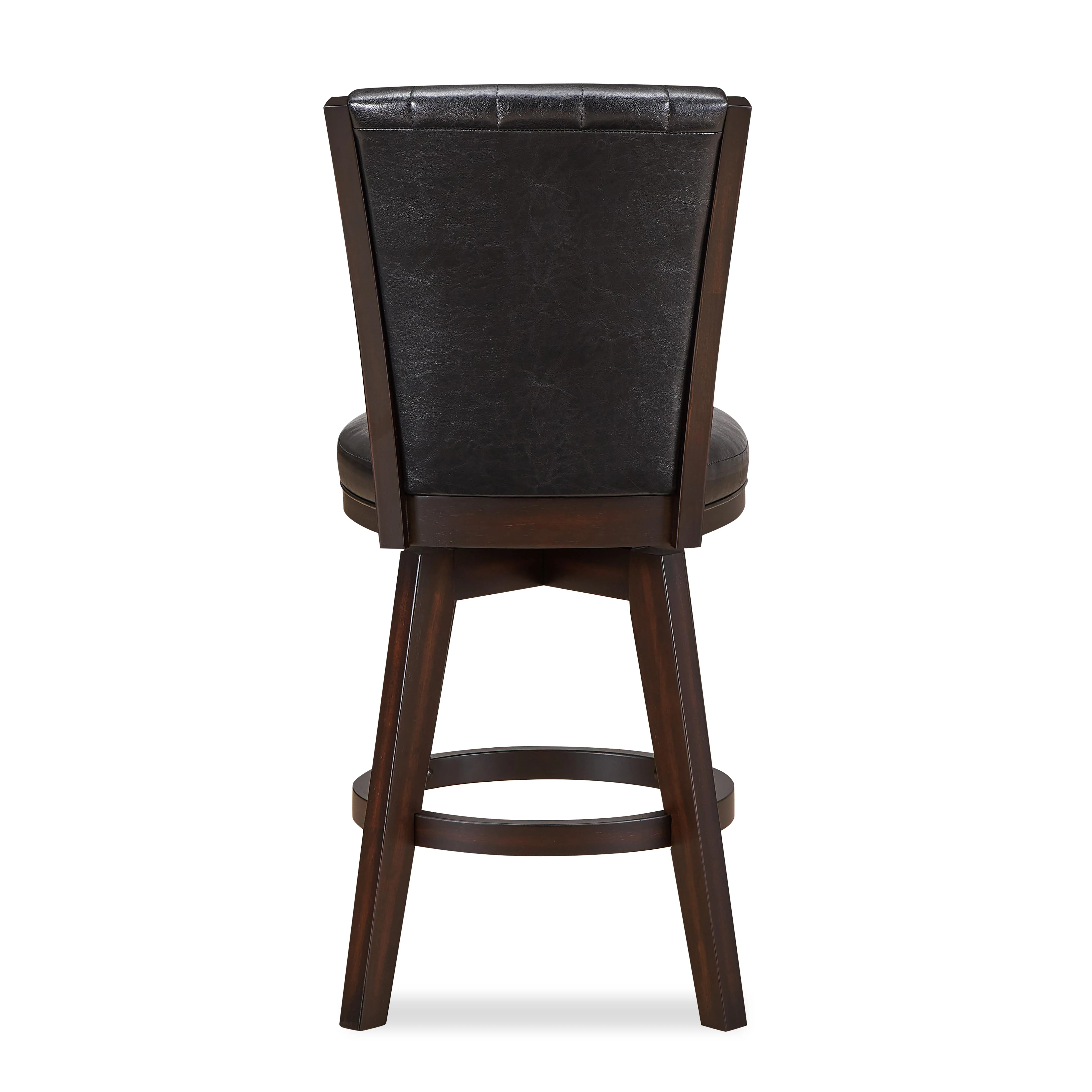 ASTIN 24" SWIVEL COUNTER STOOL-BLACK/CHERRY - Image 5