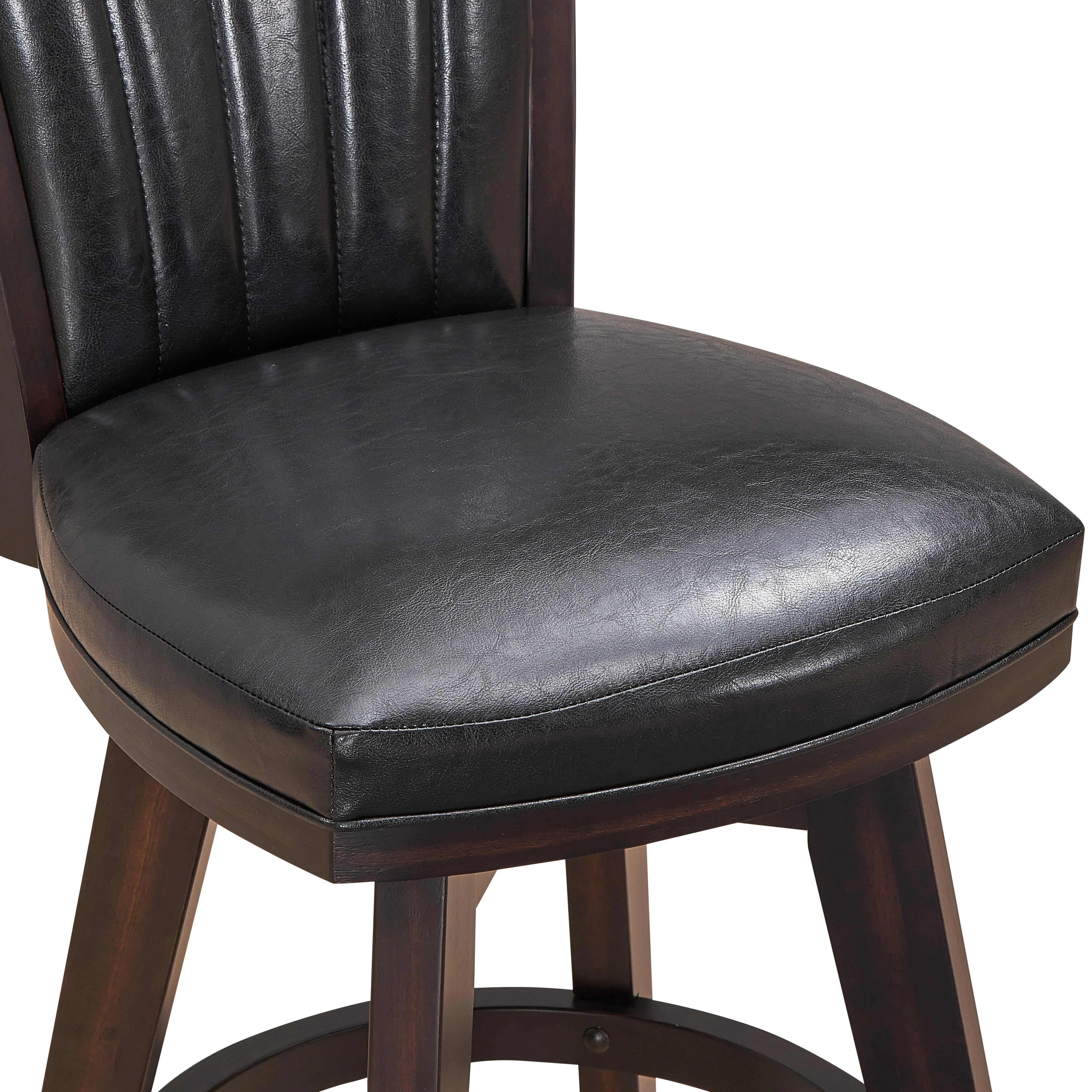 ASTIN 24" SWIVEL COUNTER STOOL-BLACK/CHERRY - Image 6
