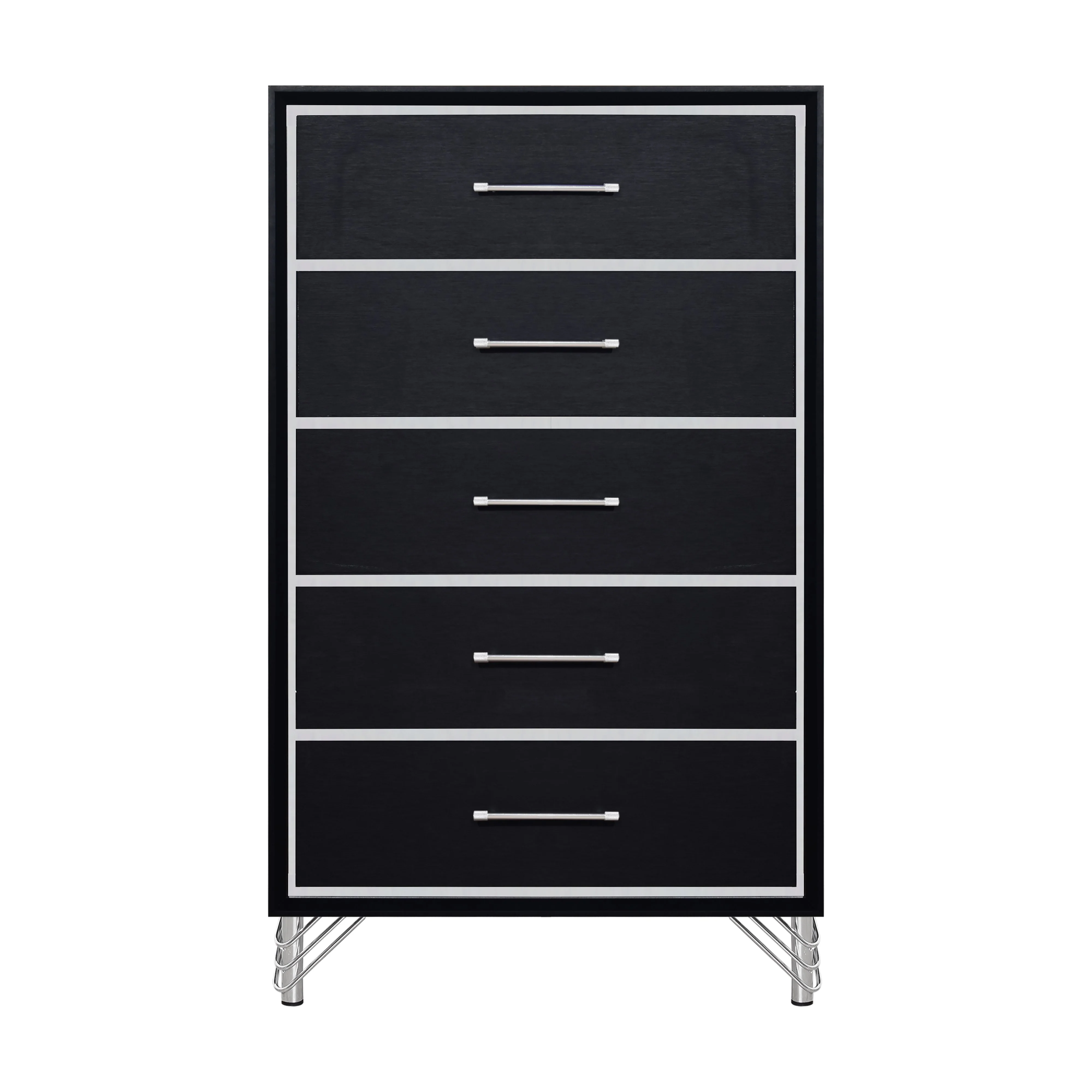 Ava 5 Drawer Chest-Ebony - Image 2