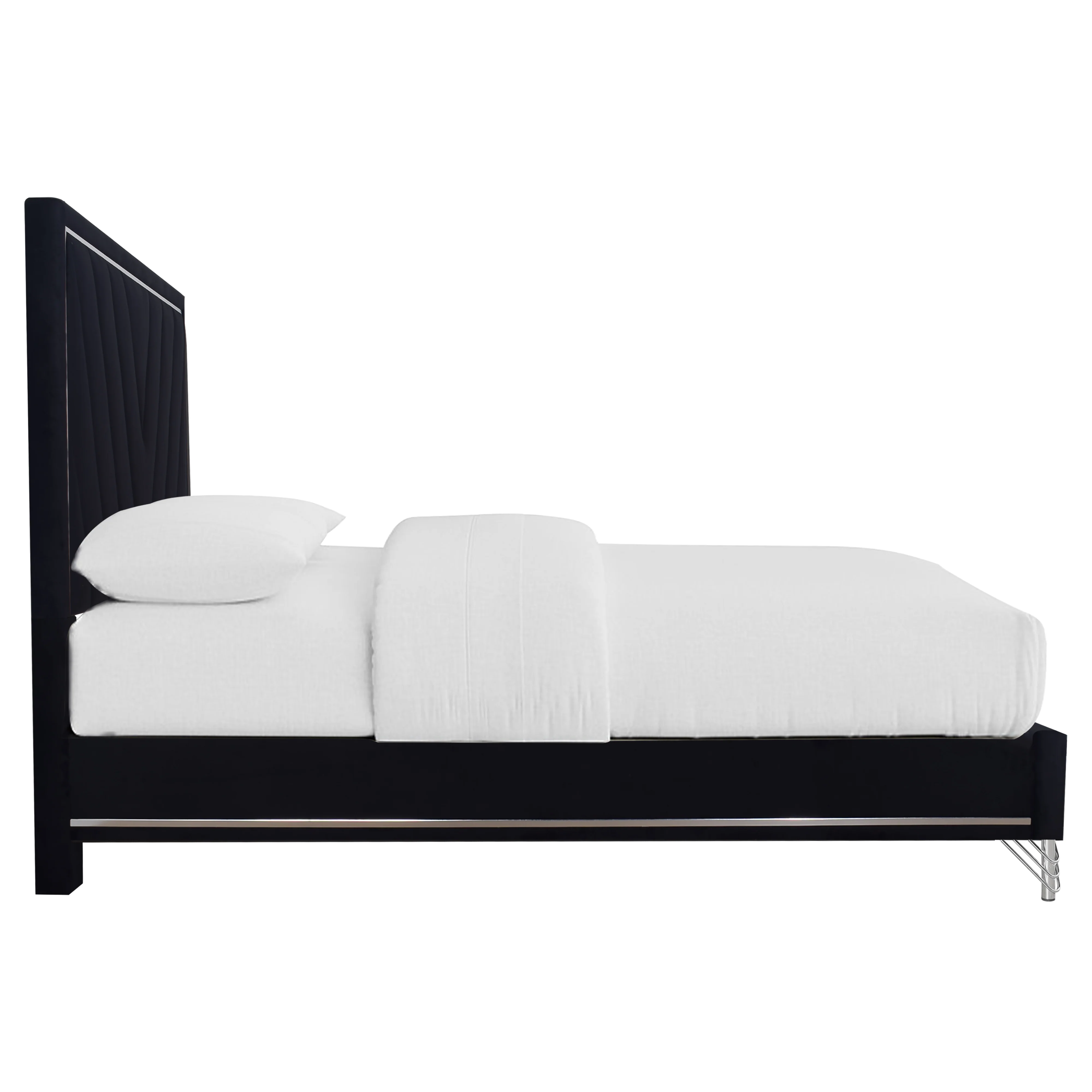Ava 6/6 Ek Headboard, Footboard & Slat Kit-Ebony - Image 3