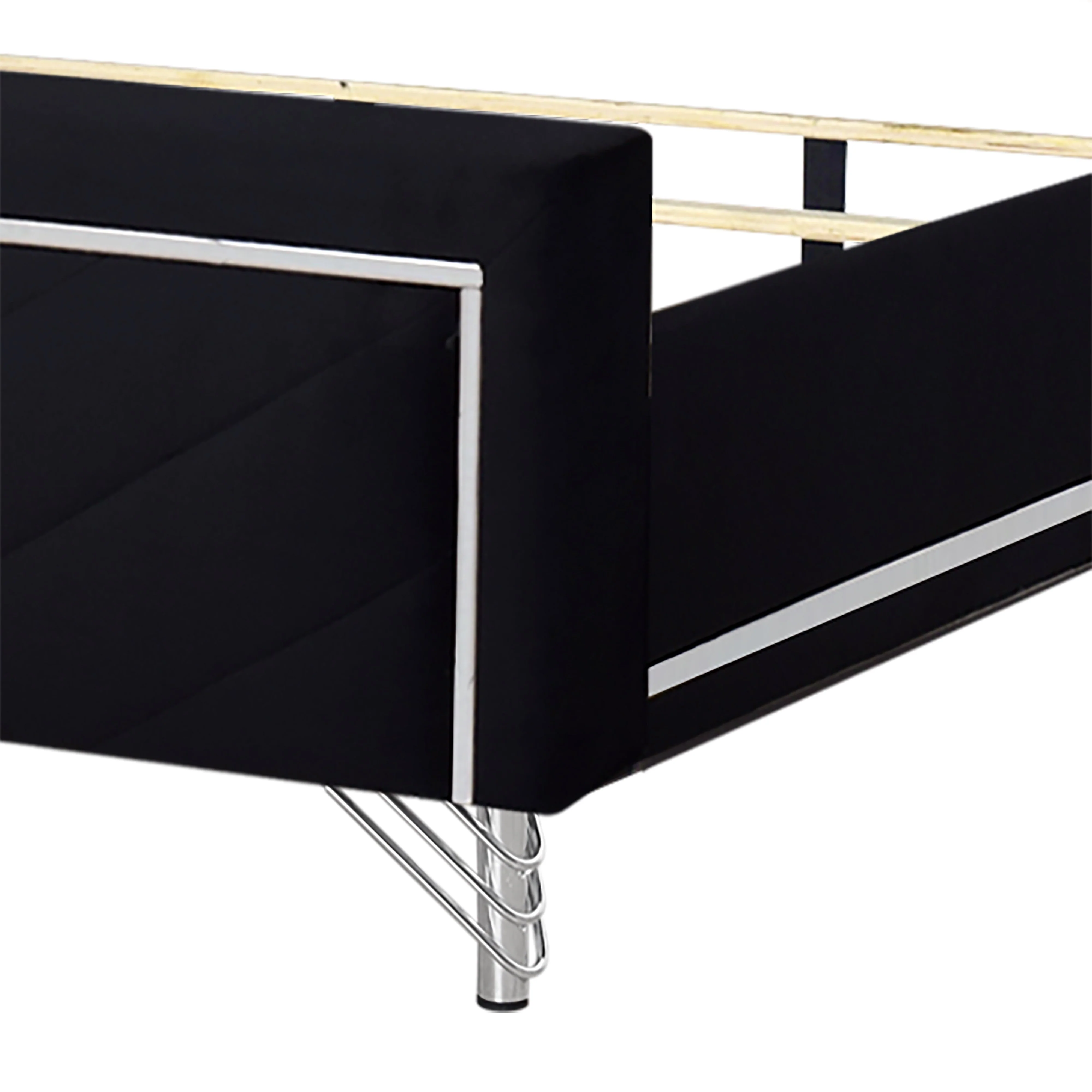 Ava 6/6 Ek Headboard, Footboard & Slat Kit-Ebony - Image 6