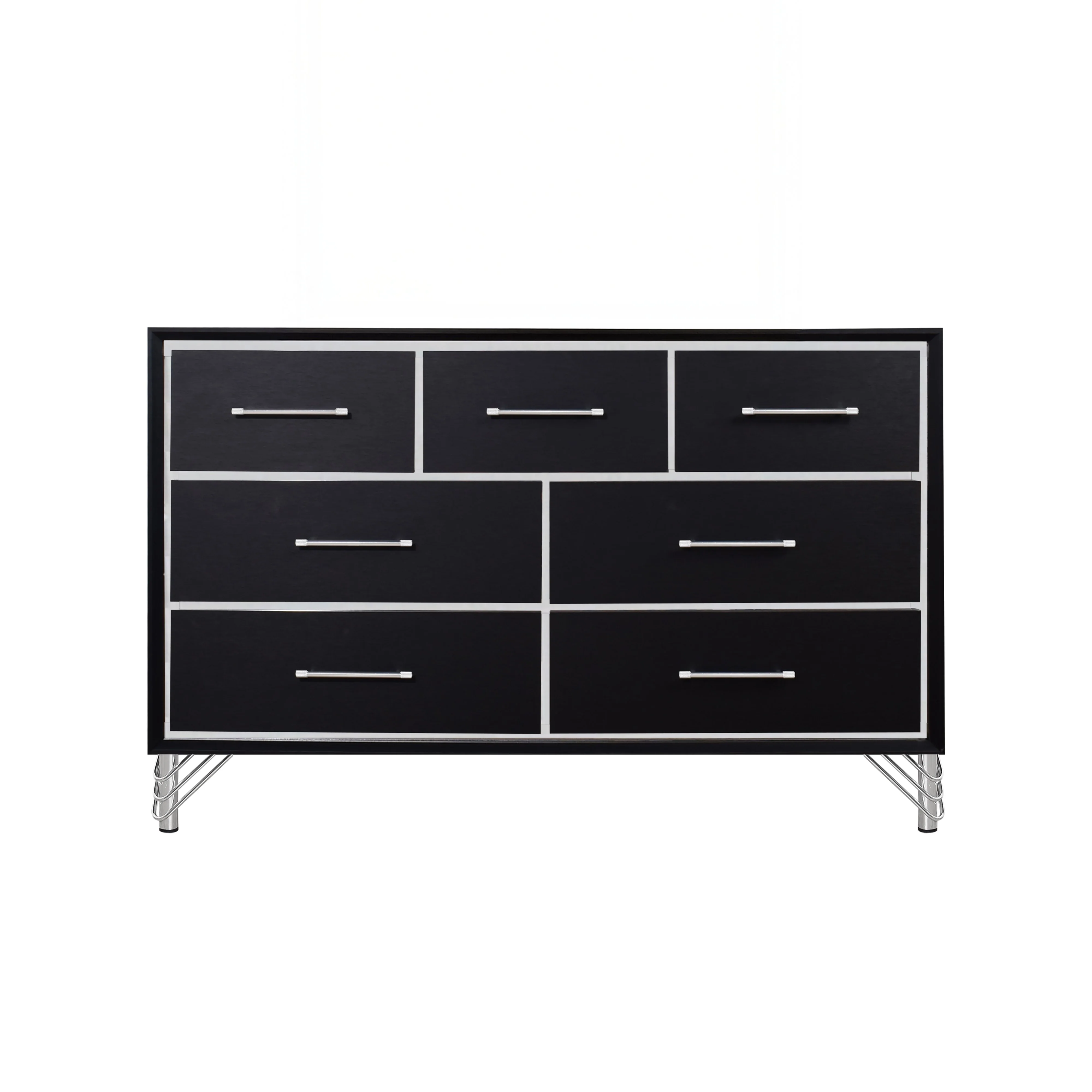 Ava 7 Drawer Dresser-Ebony - Image 2