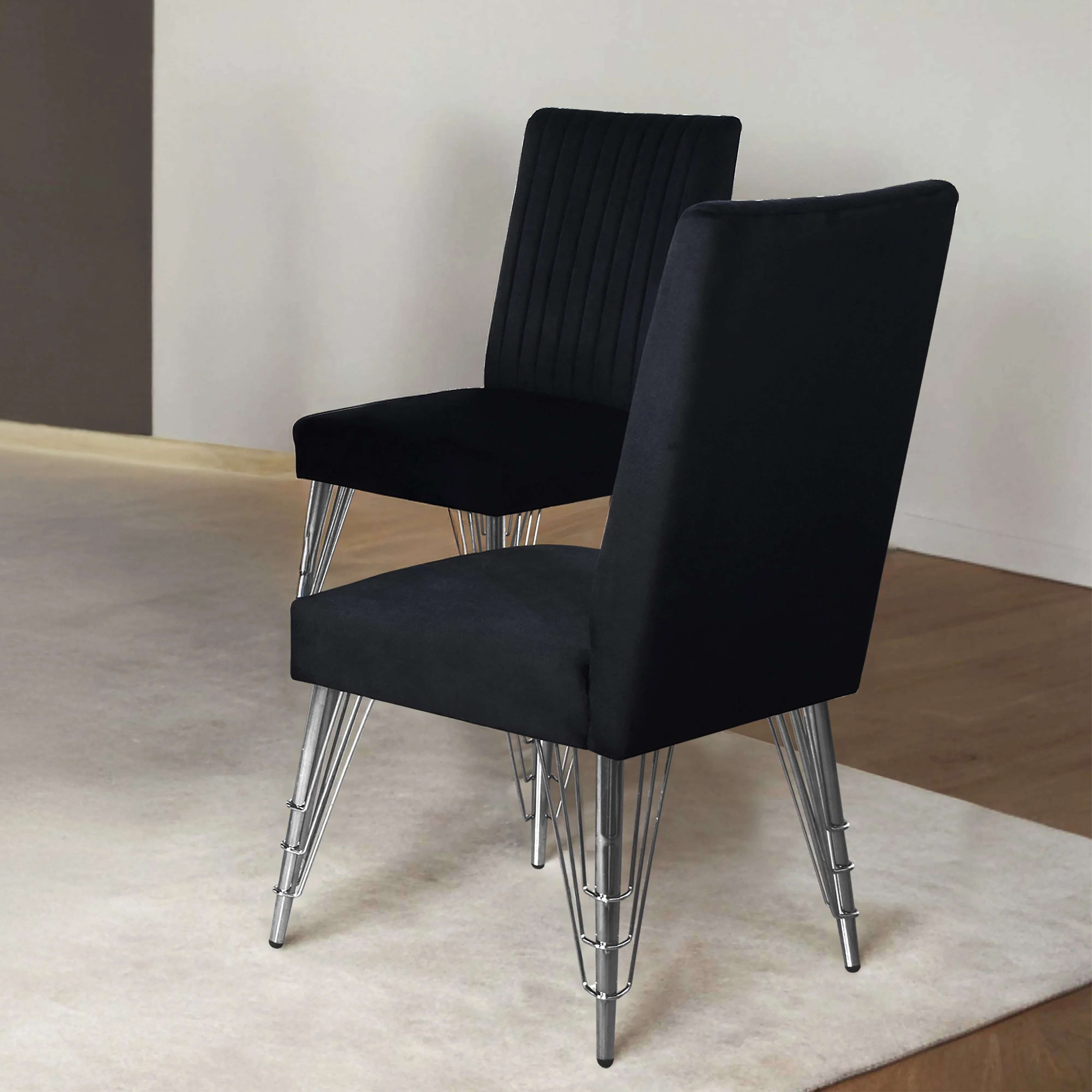 Ava Dining Chair (2 Per Carton) -Black - Image 7