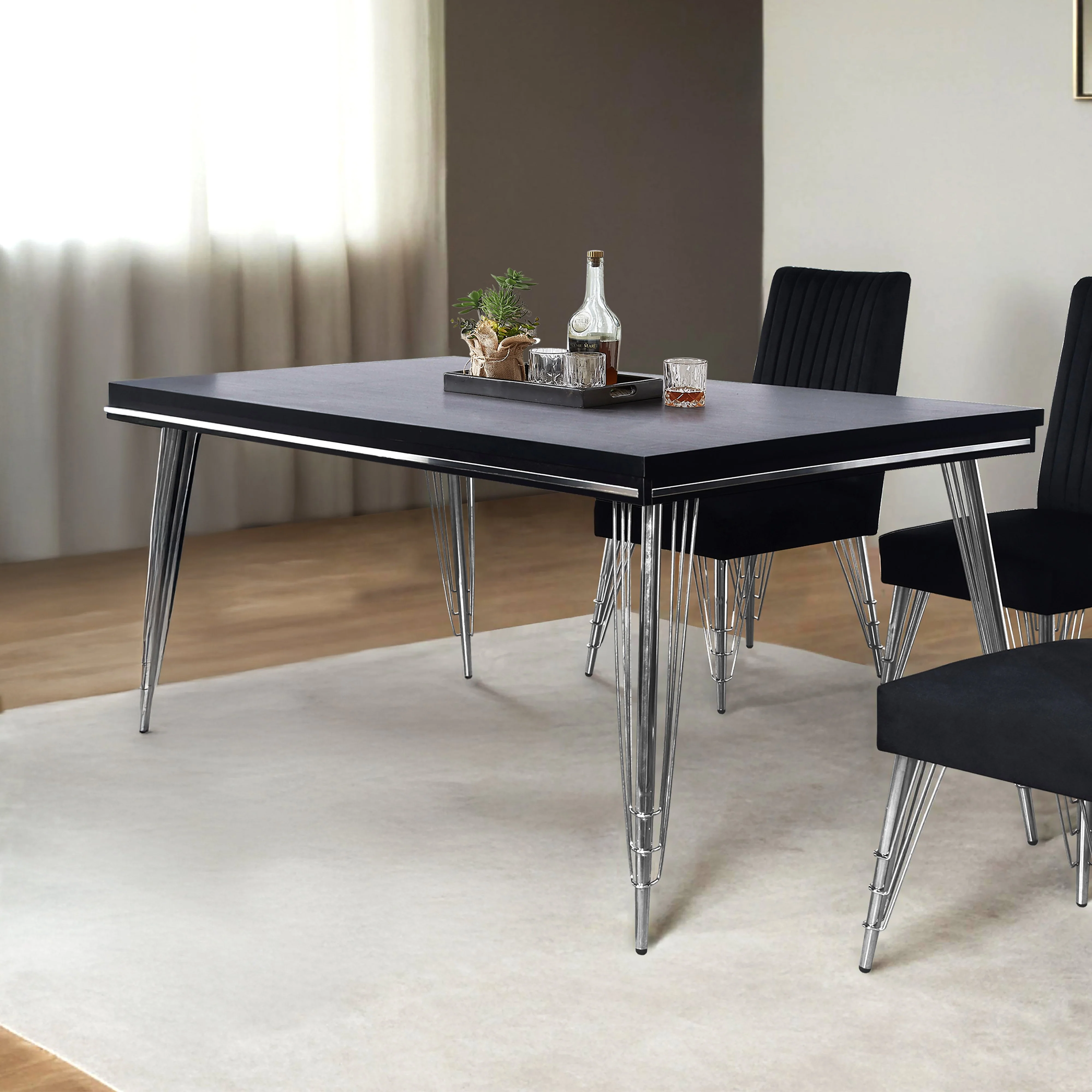 Ava Dining Table-Black - Image 6