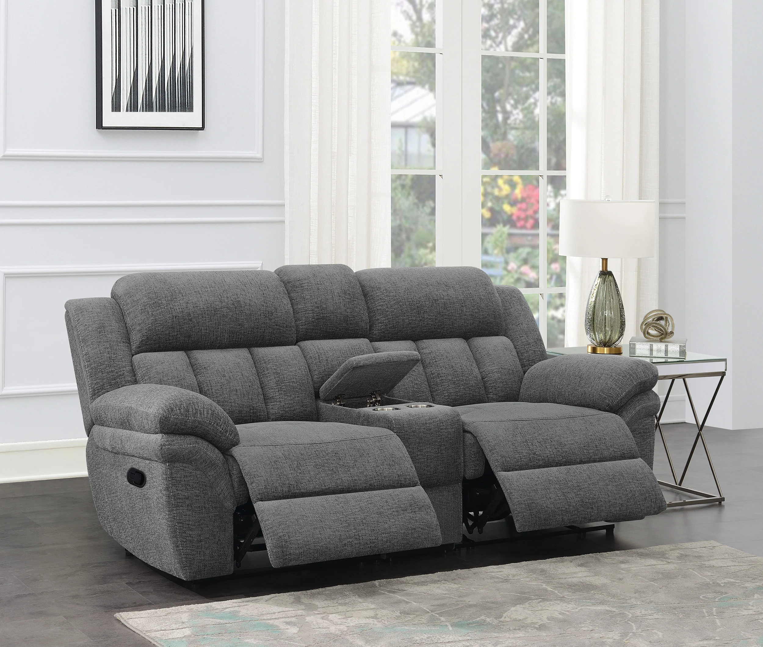 Bahrain Reclining Loveseat - Image 3