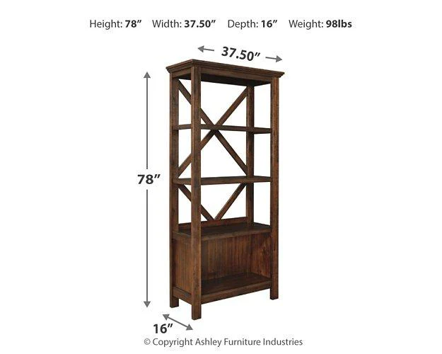 Baldridge 75" Bookcase - Image 6