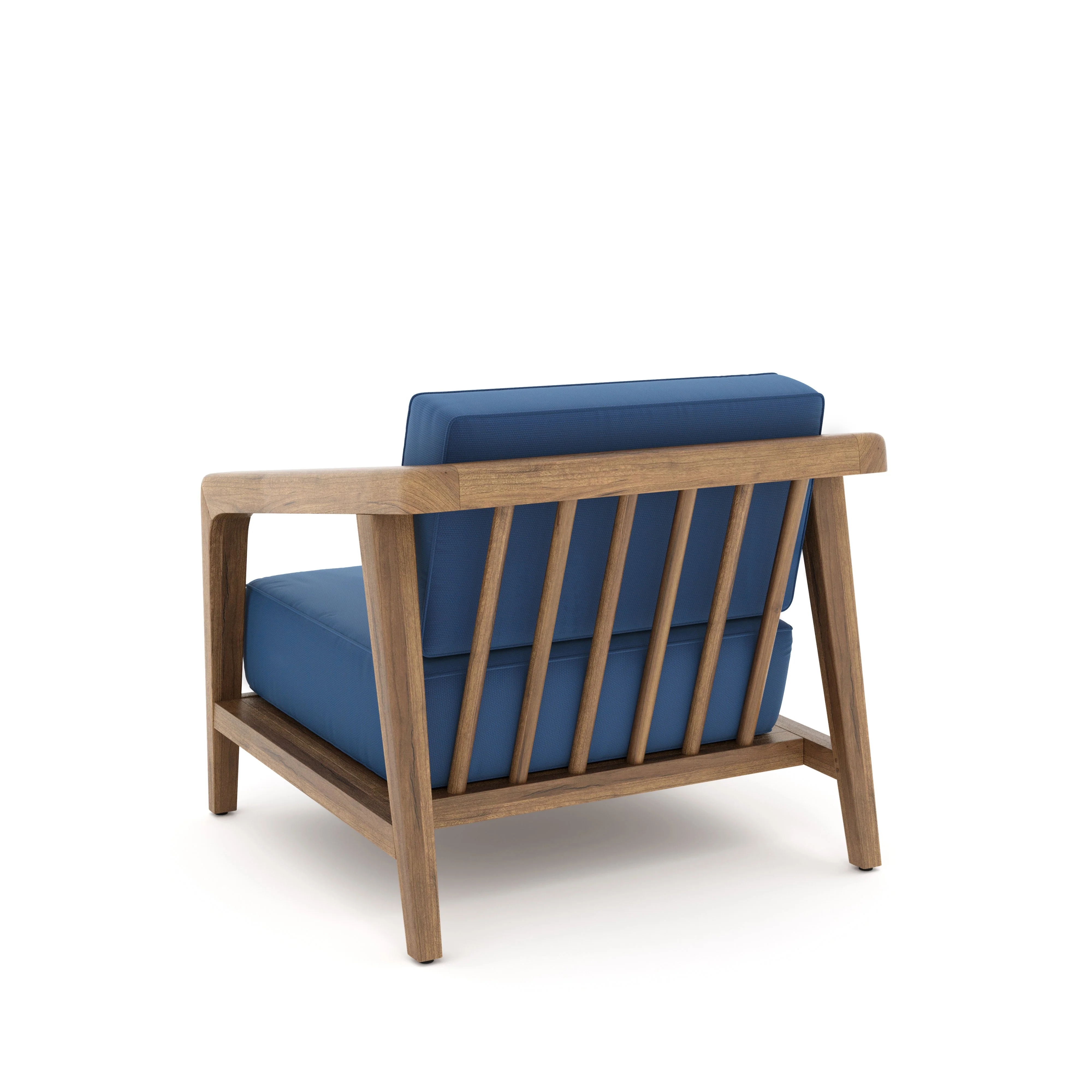 Bali Club Chair (Two Per Carton) -Dark Blue - Image 2