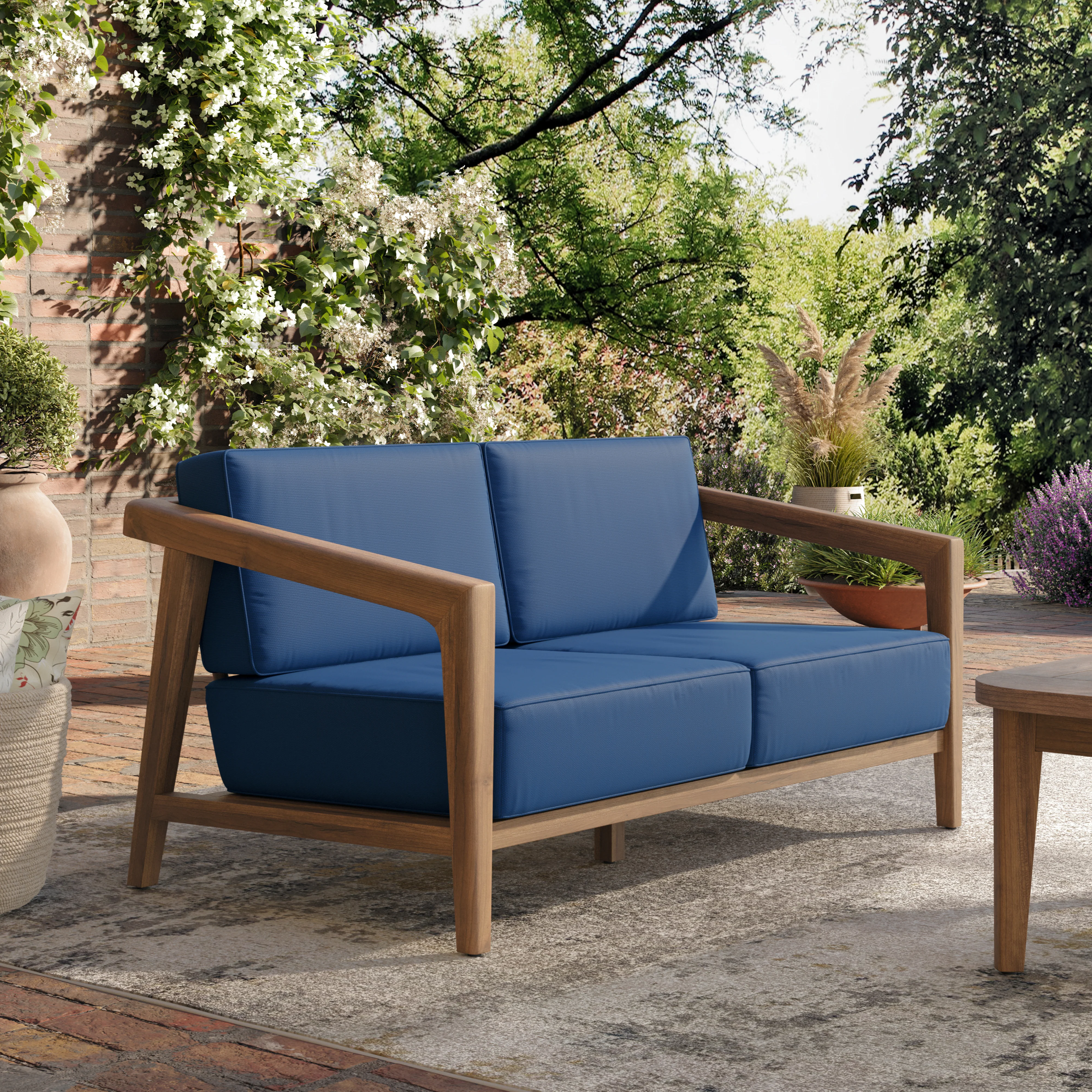 Bali Loveseat-Dark Blue - Image 5