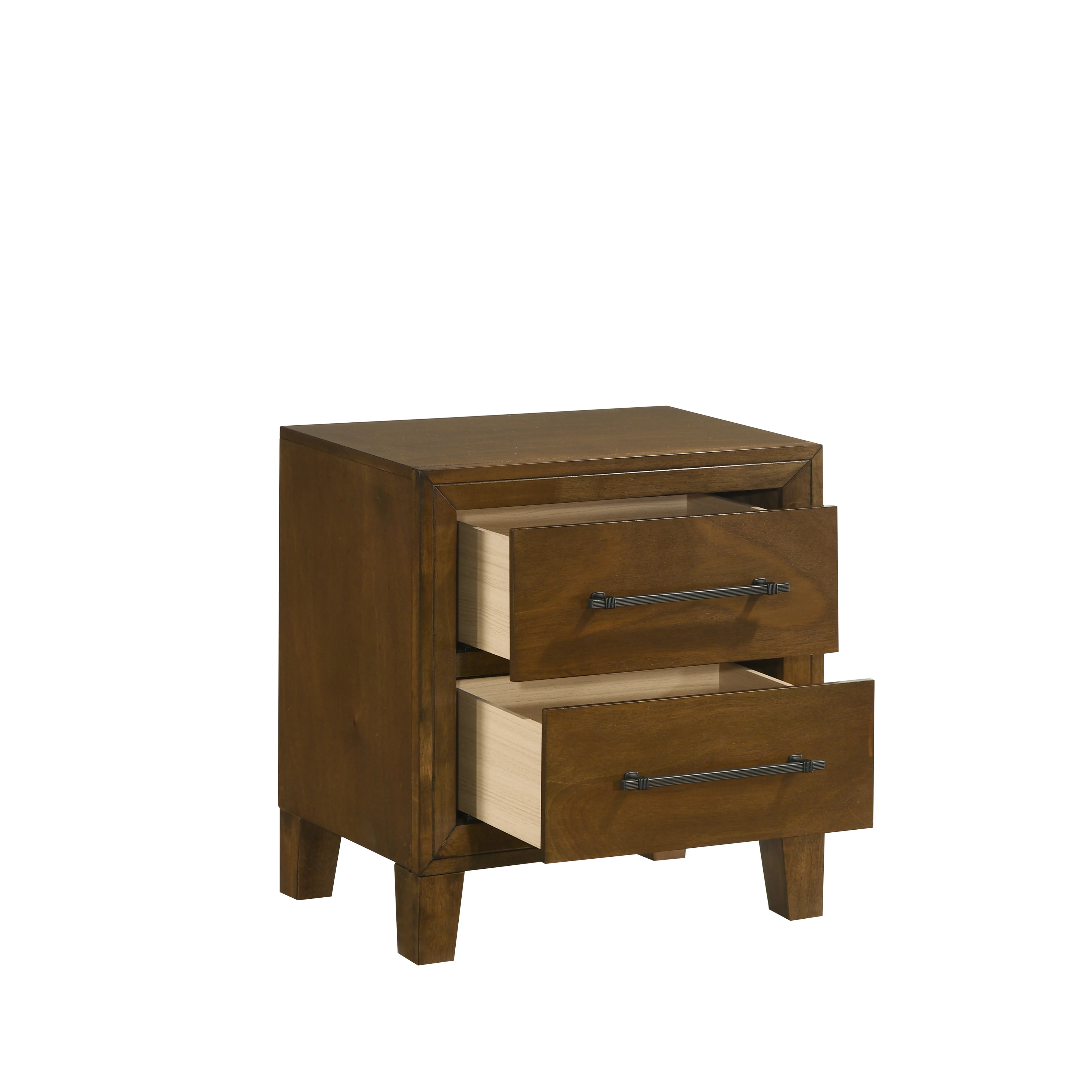 Ballard 2 Drawer Nightstand-Walnut - Image 3