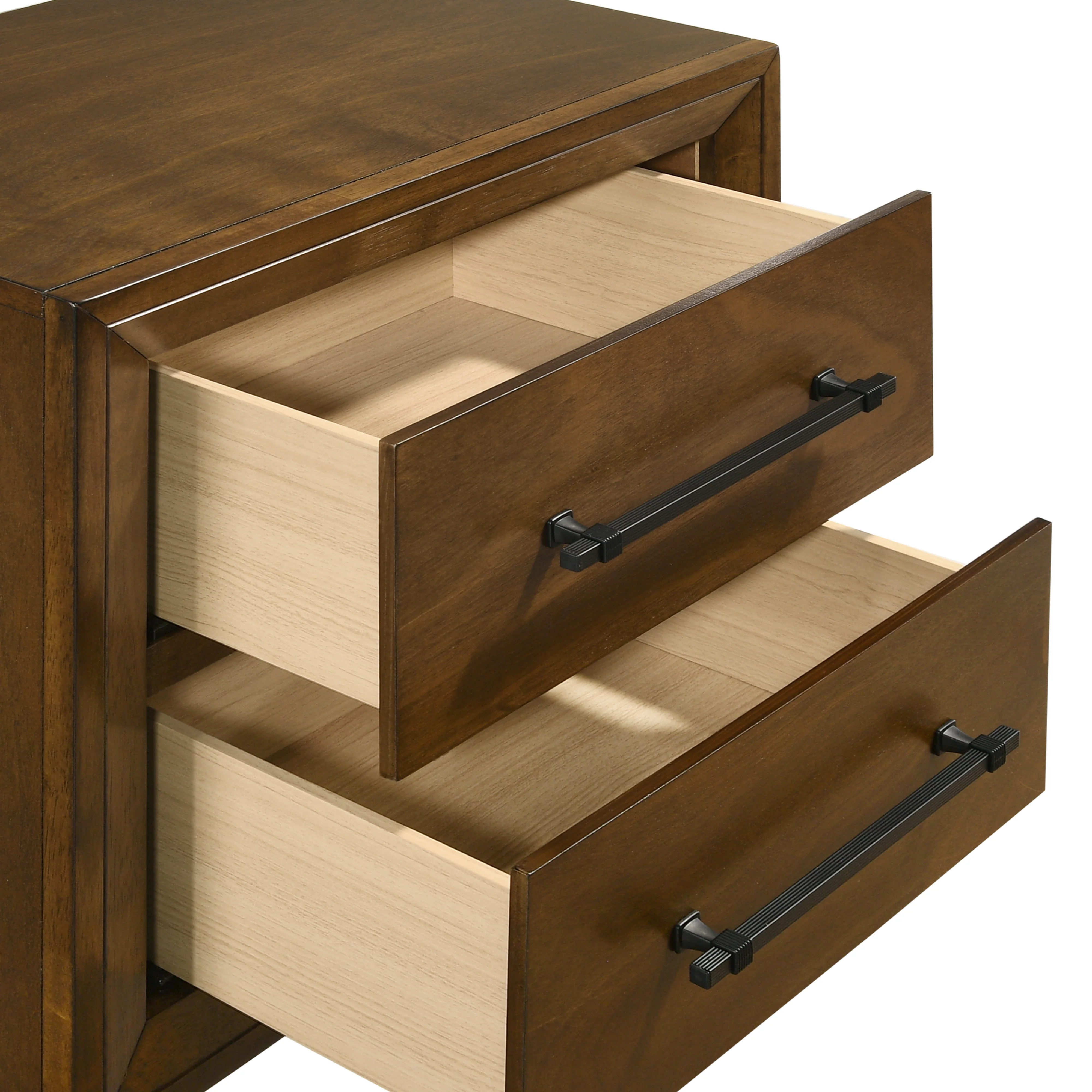 Ballard 2 Drawer Nightstand-Walnut - Image 5