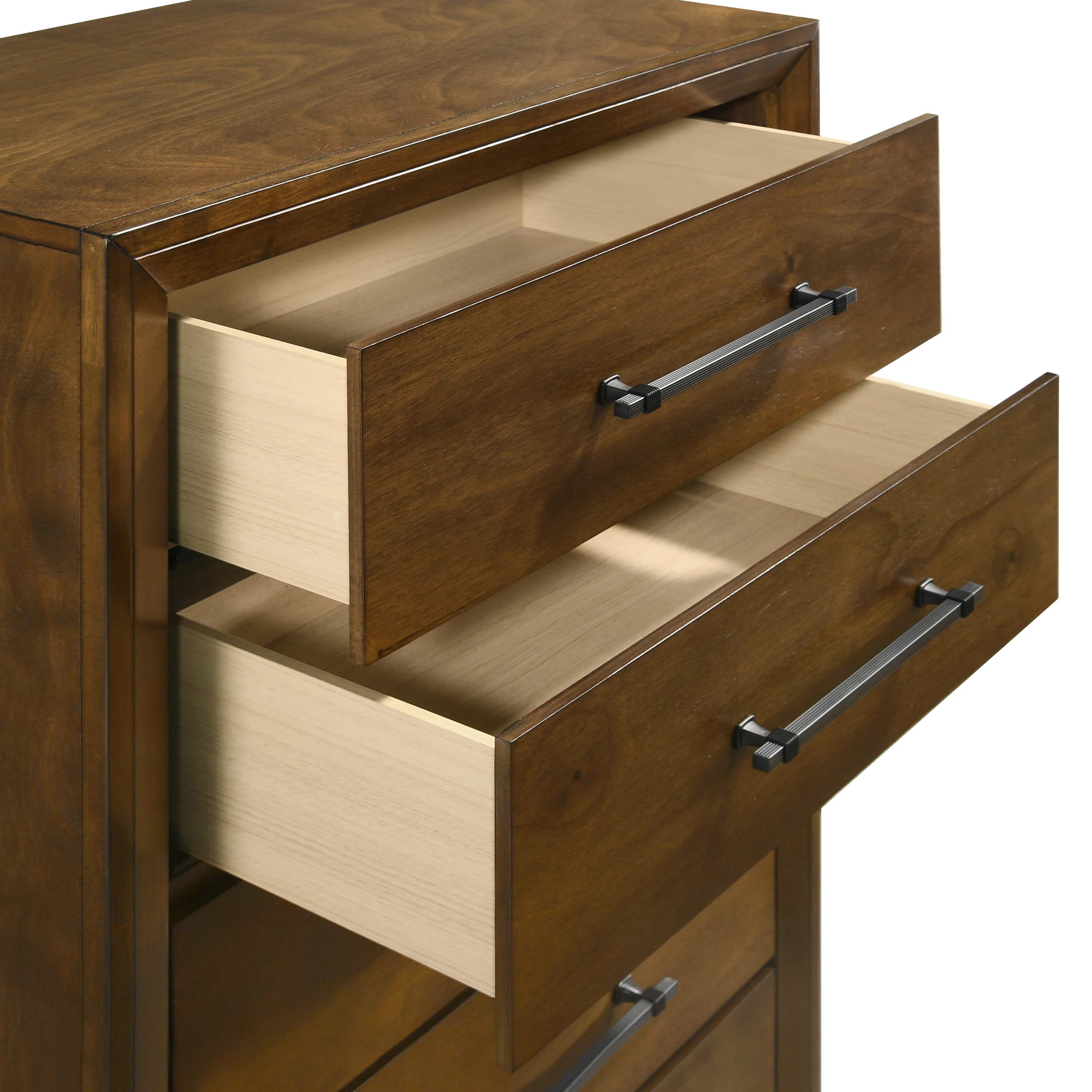 Ballard 5 Drawer Chest-Walnut - Image 5