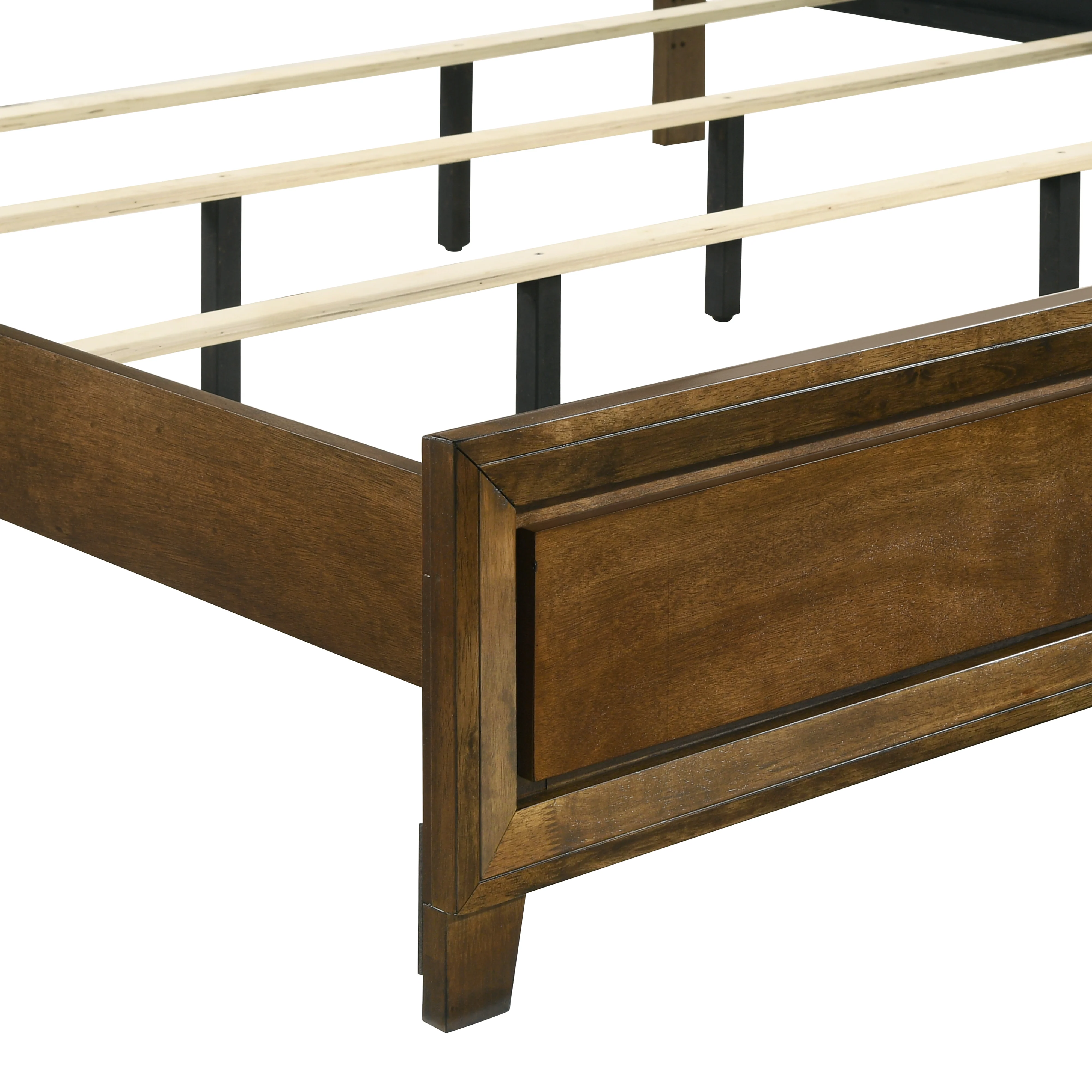 Ballard 6/6-6/0 Ek/Wk Headboard, Footboard & Slat Kit-Walnut - Image 5