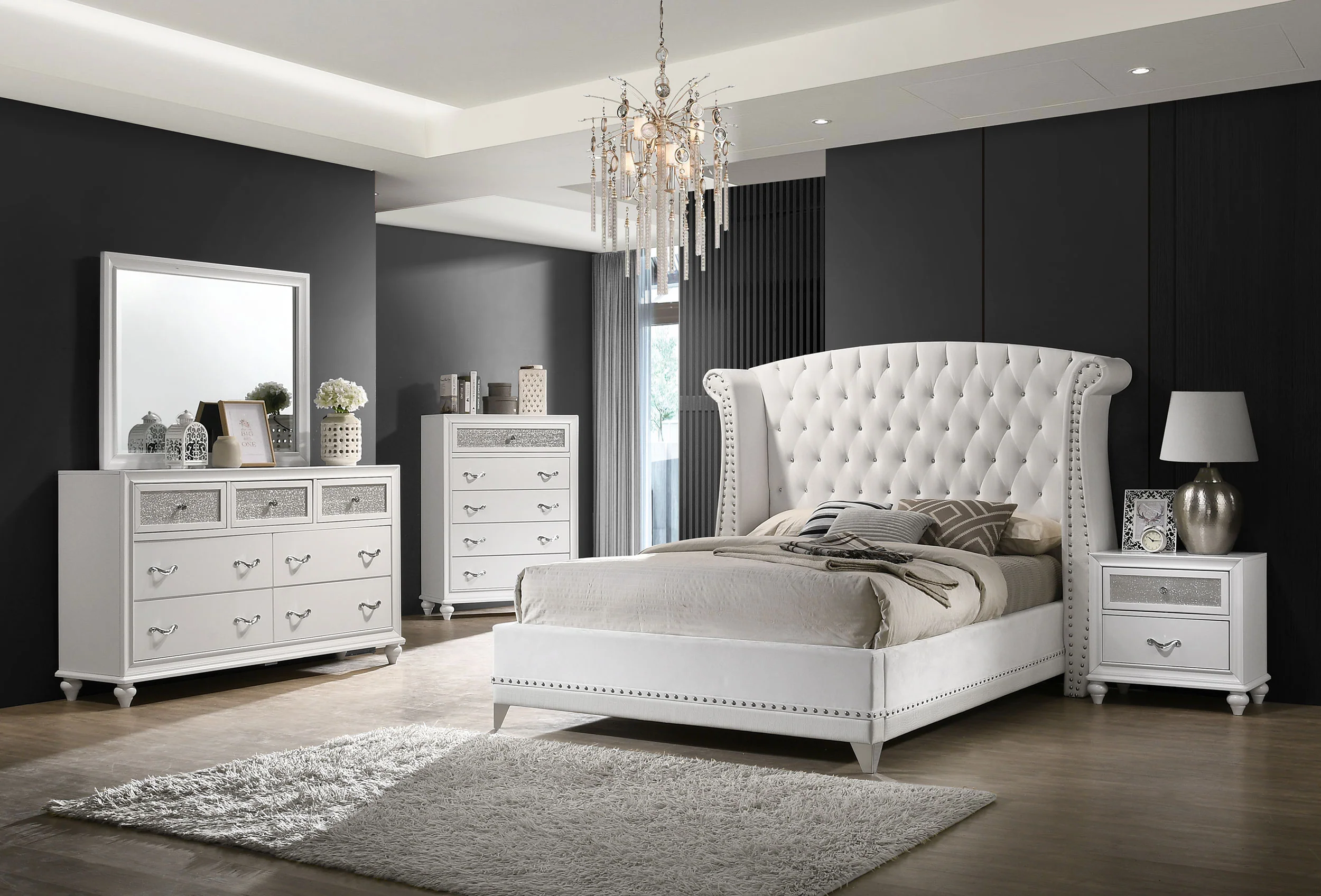 Barzini Wingback Platform Bed - Image 21