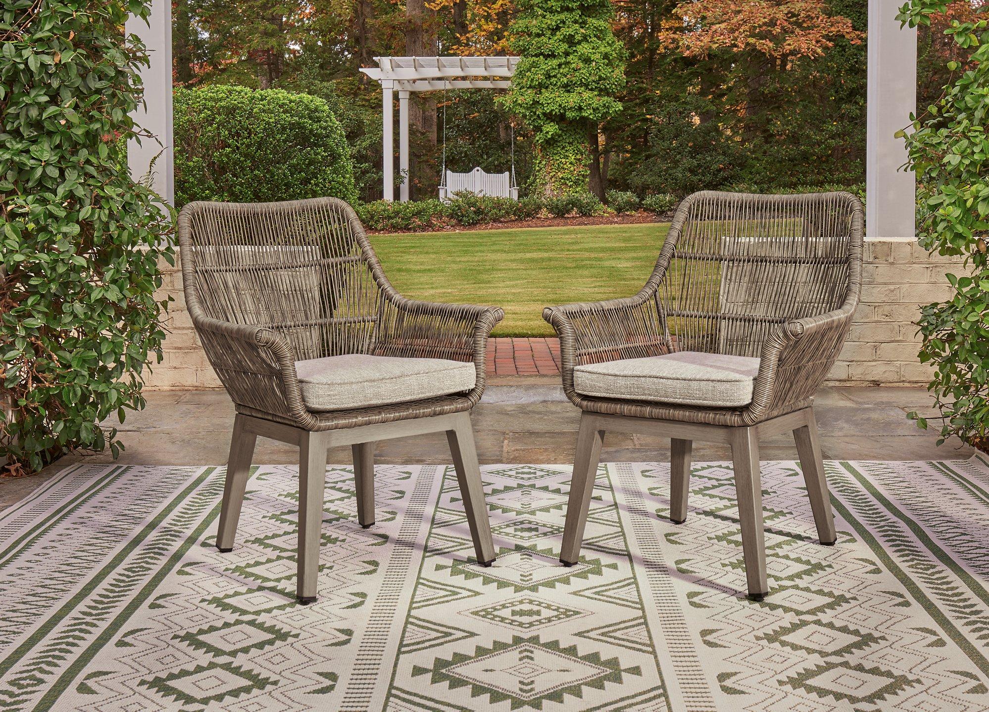 Beach Front Arm Chair with Cushion (Set of 2) - Image 2