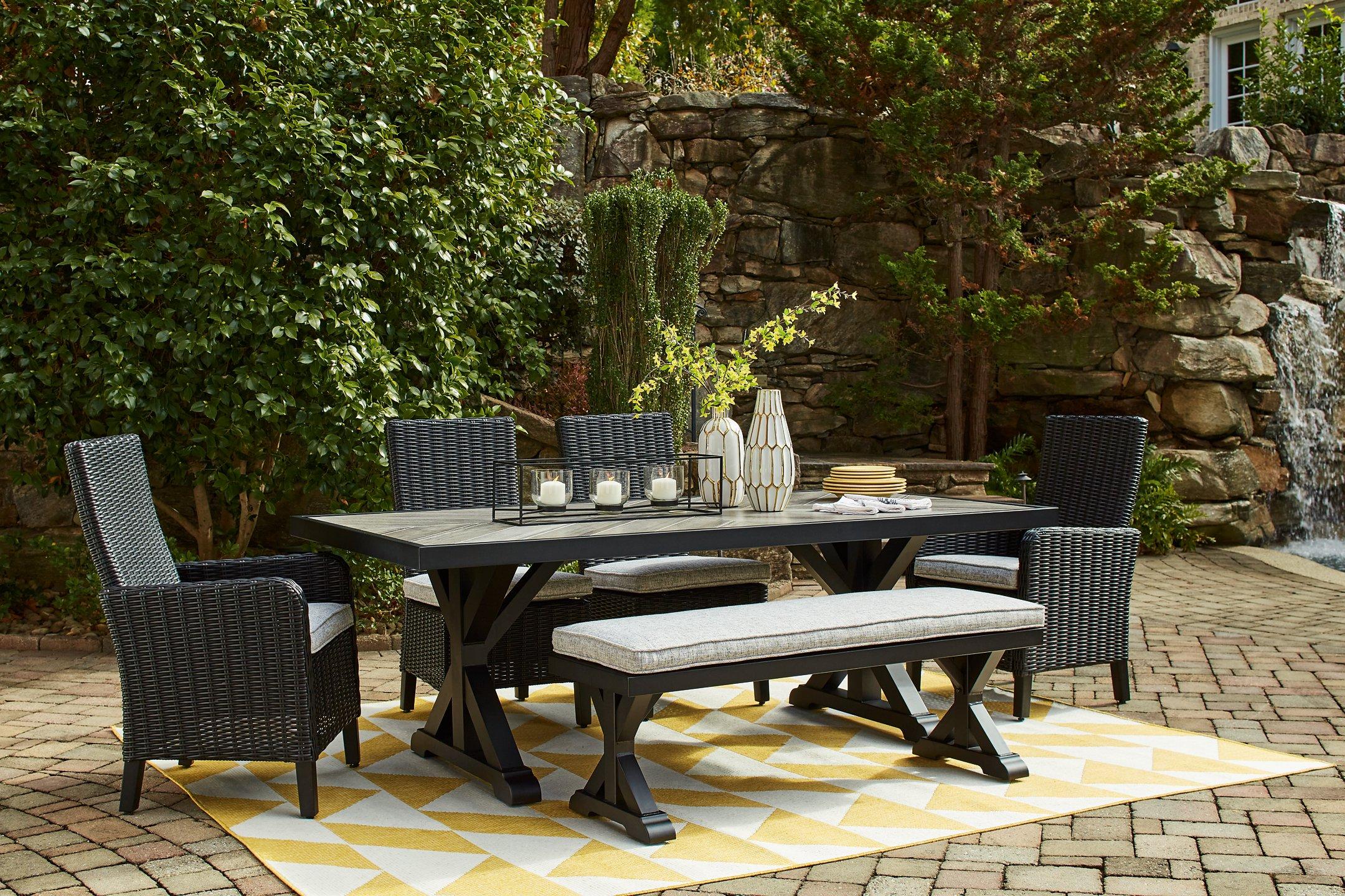Beachcroft Outdoor Bench with Cushion - Image 15