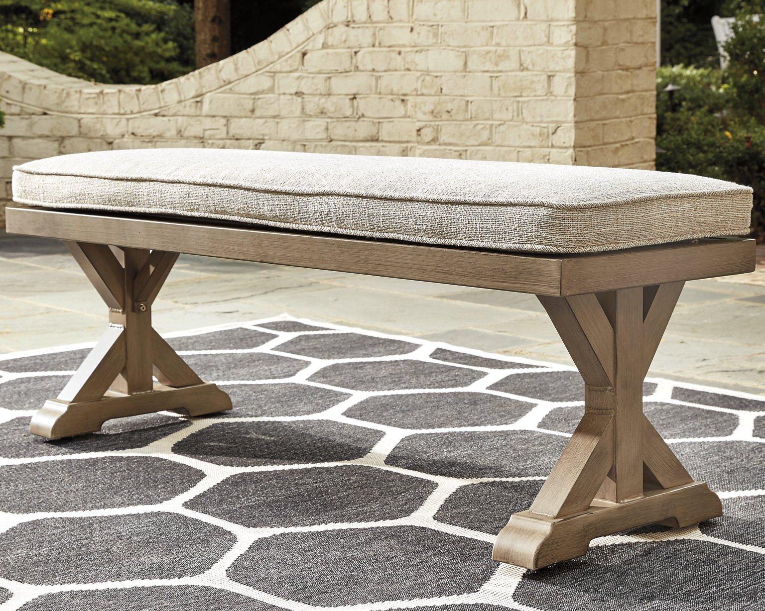 Beachcroft Outdoor Bench with Cushion - Image 2