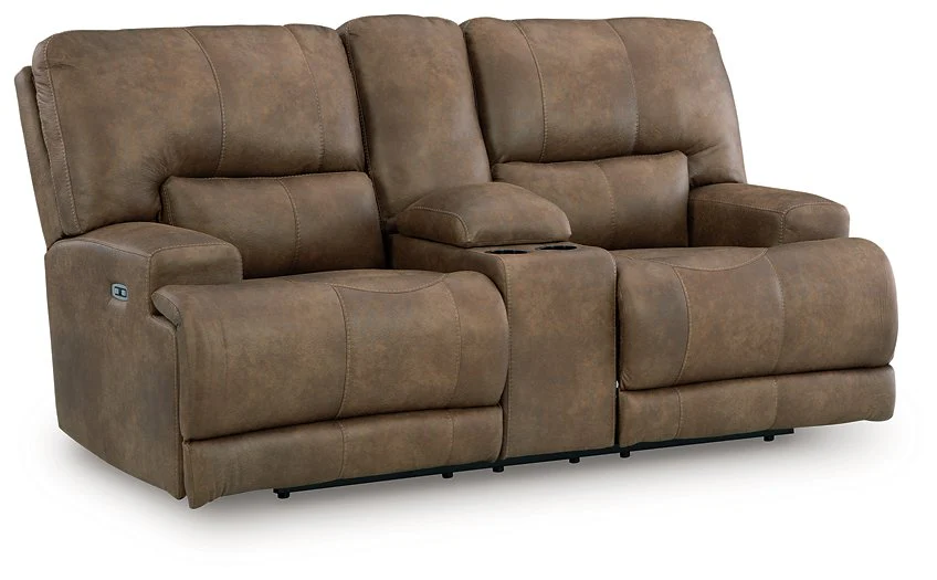 Beckley Place Power Reclining Loveseat with Console