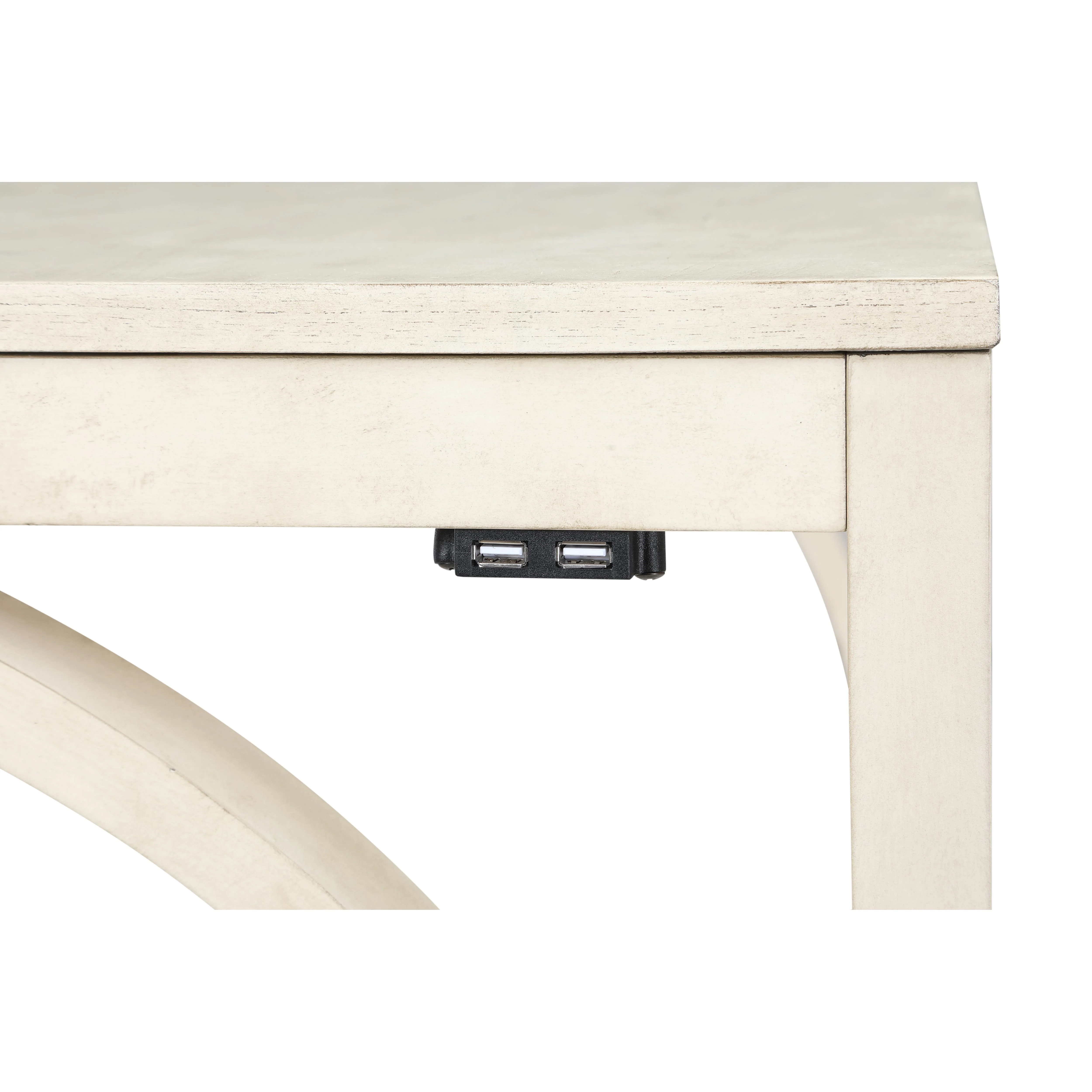 BELLA COUNTER TABLE & 2 STOOLS -2 TONE BISQUE - Image 5