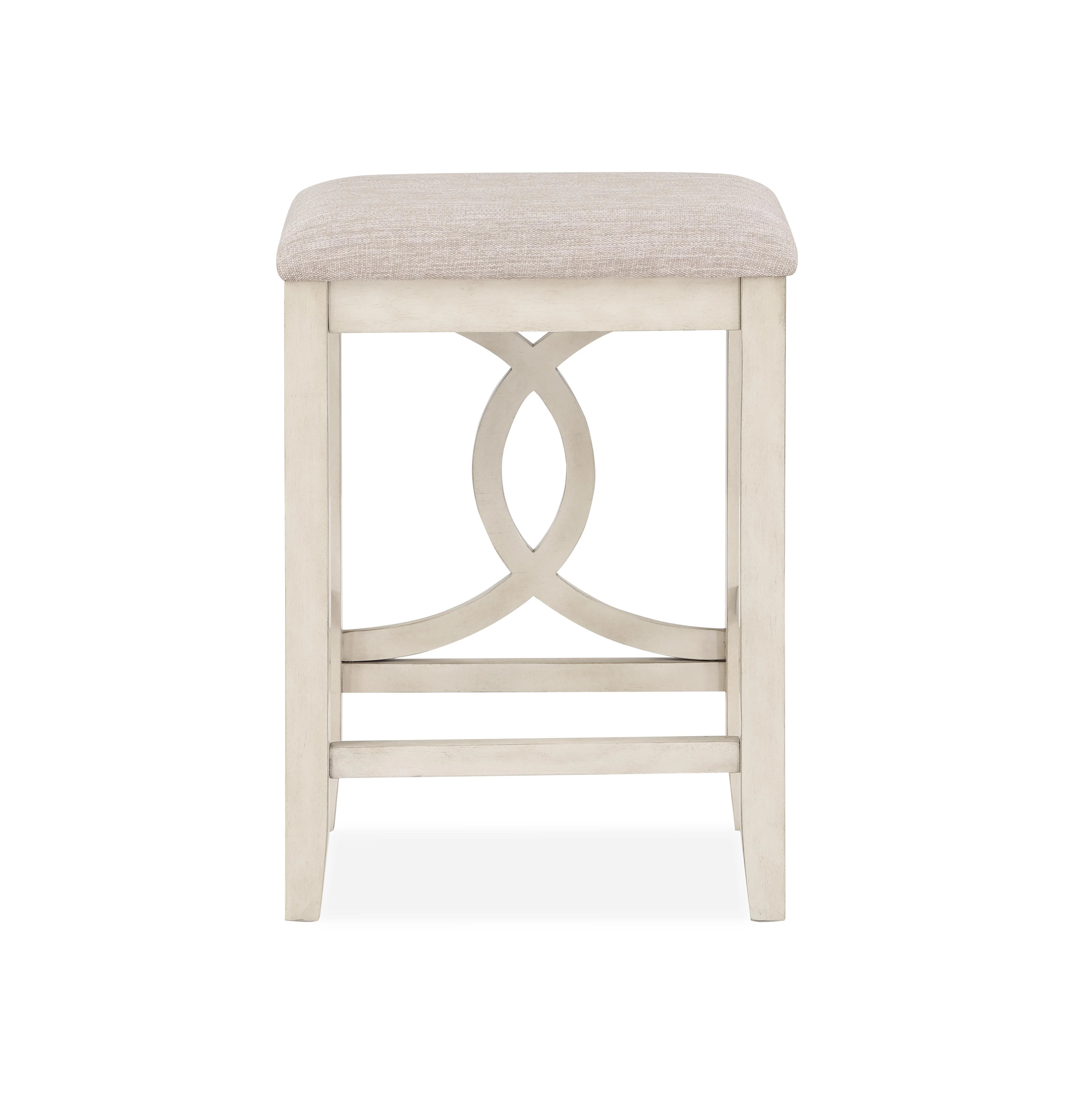 BELLA COUNTER TABLE & 2 STOOLS -2 TONE BISQUE - Image 7