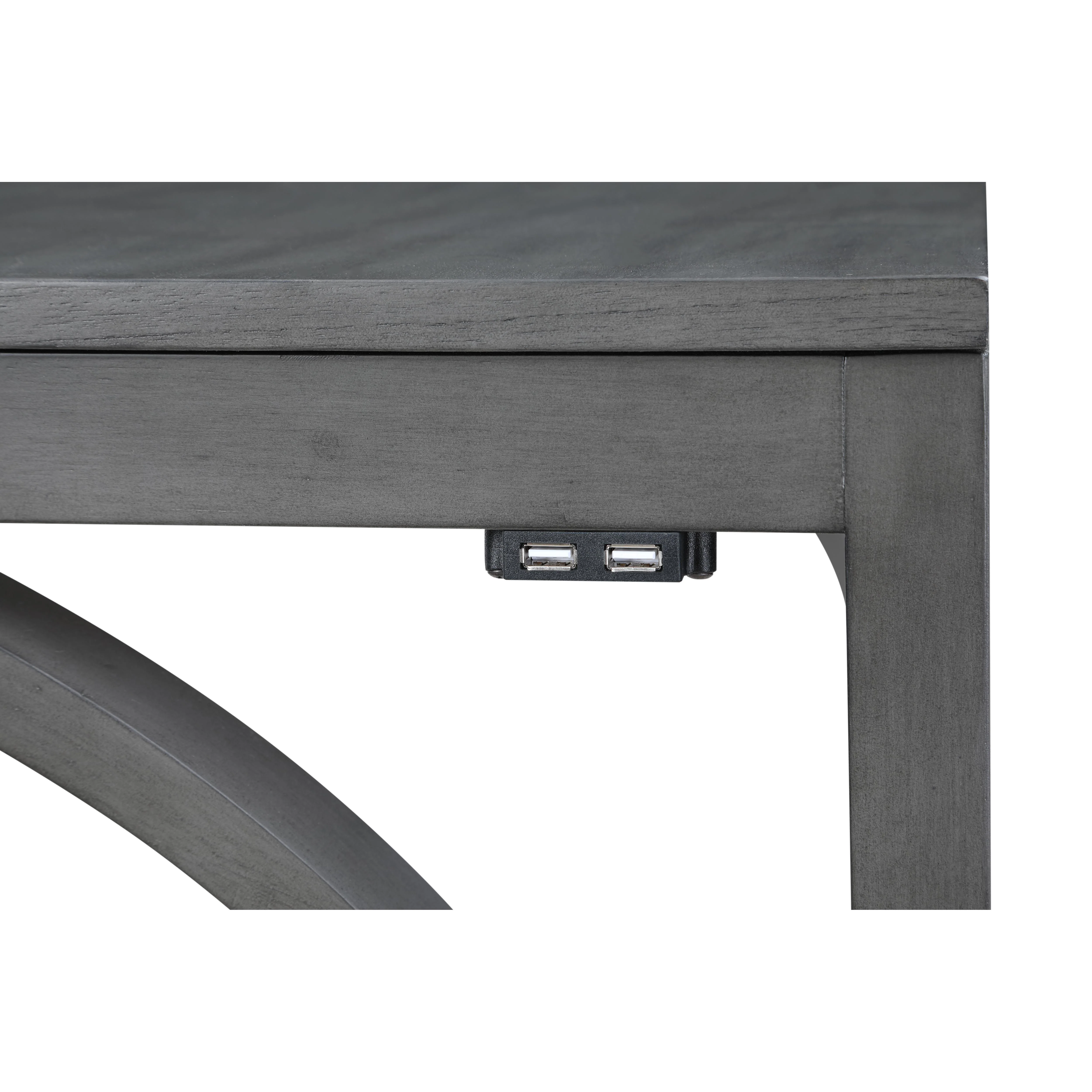 BELLA COUNTER TABLE & 2 STOOLS-GRAY - Image 5