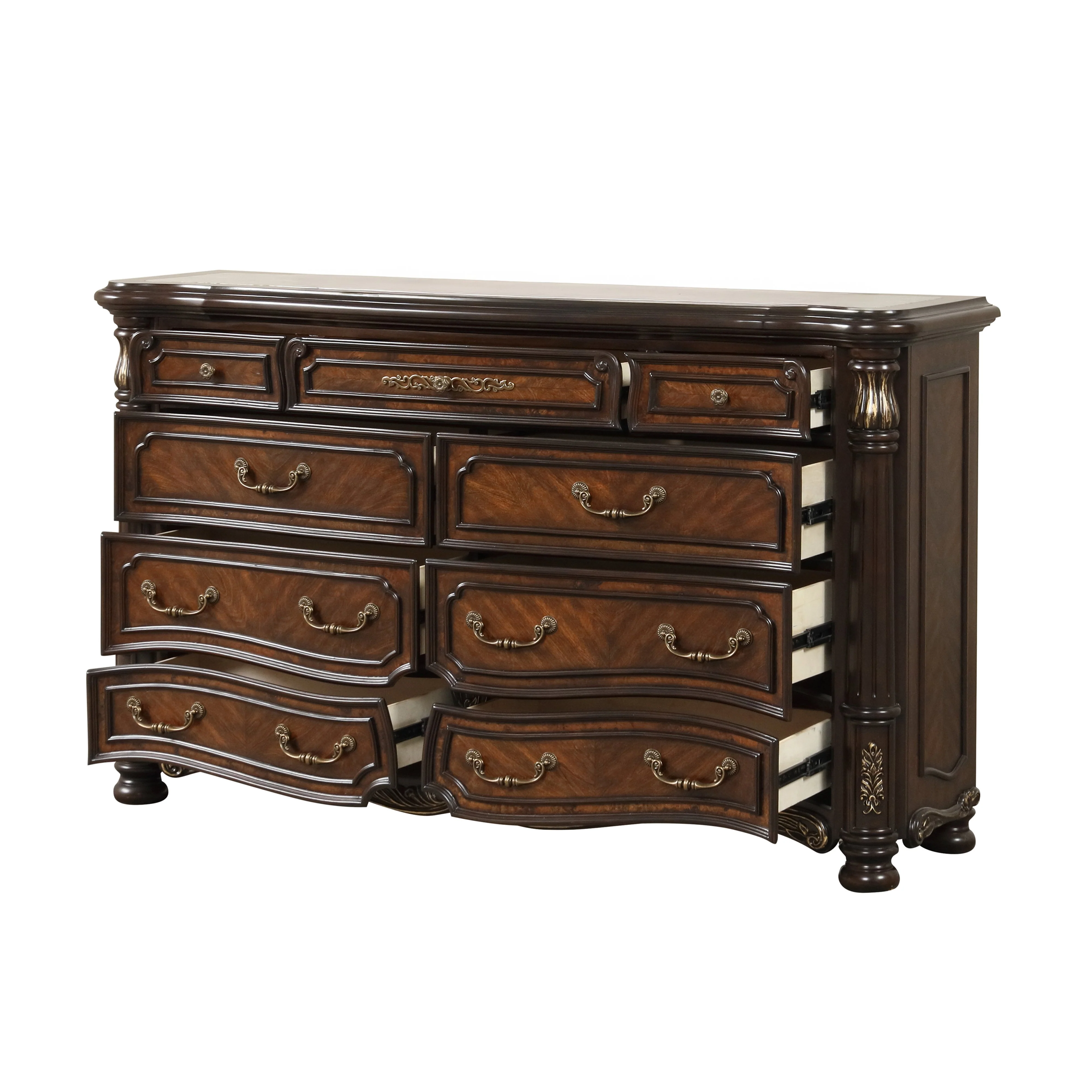 Bella Notte Dresser- Mahogany Brown - Image 3