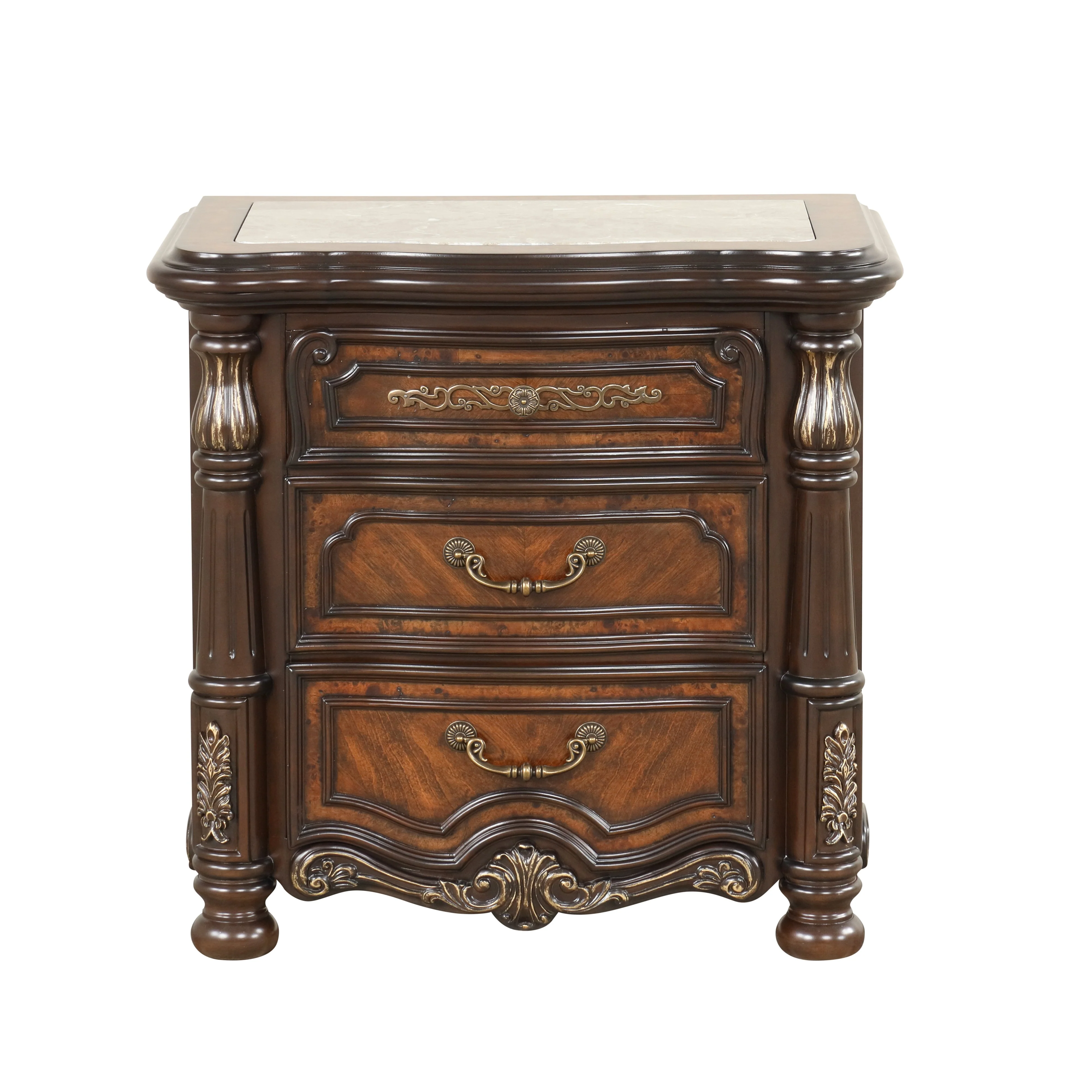 Bella Notte Nightstand- Mahogany Brown - Image 2