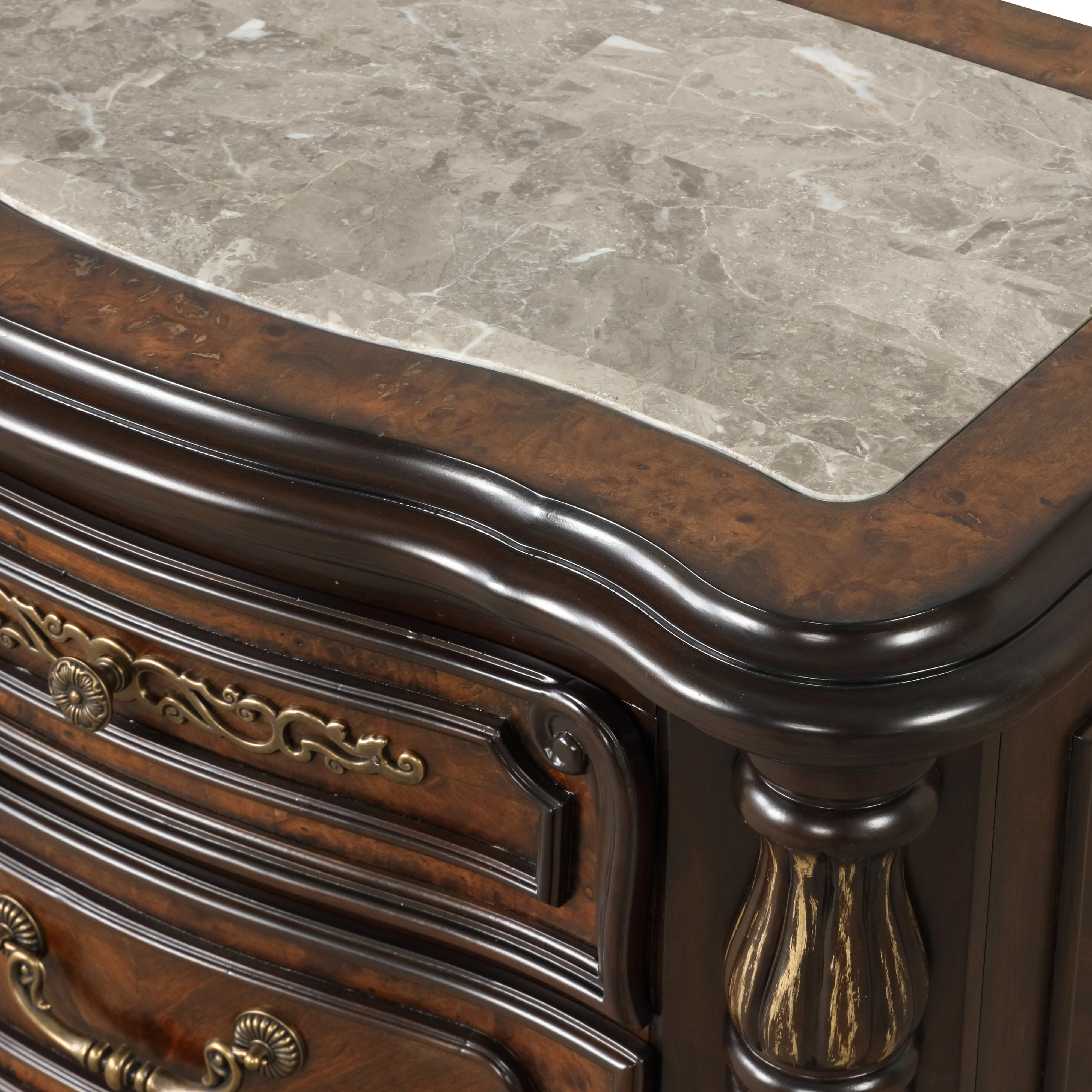 Bella Notte Nightstand- Mahogany Brown - Image 6