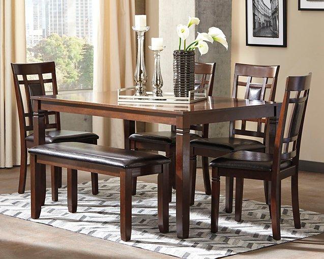Bennox Dining Table and Chairs with Bench (Set of 6) - Image 2