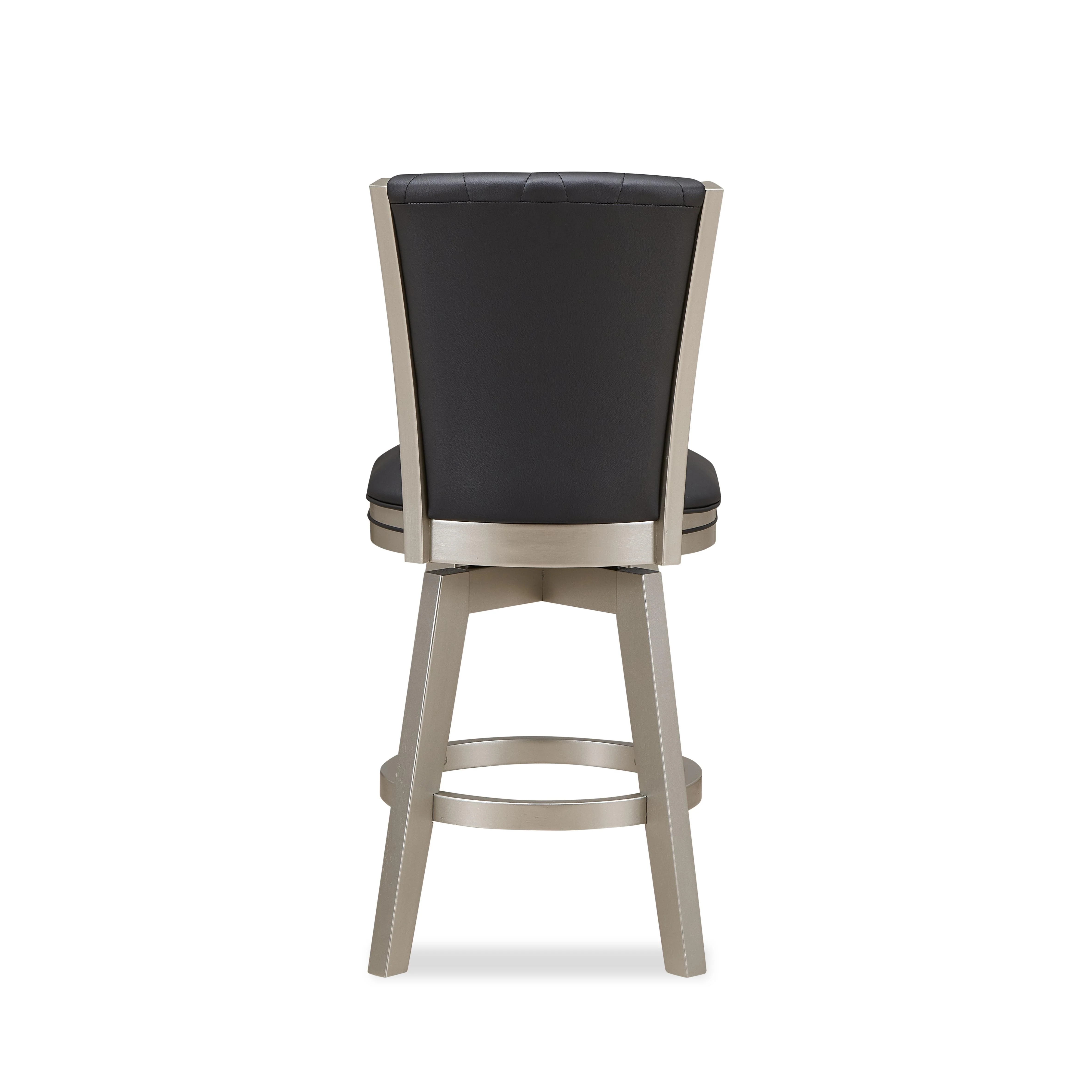 BERKELY 24" SWIVEL COUNTER STOOL-BLK/PLATINUM - Image 5