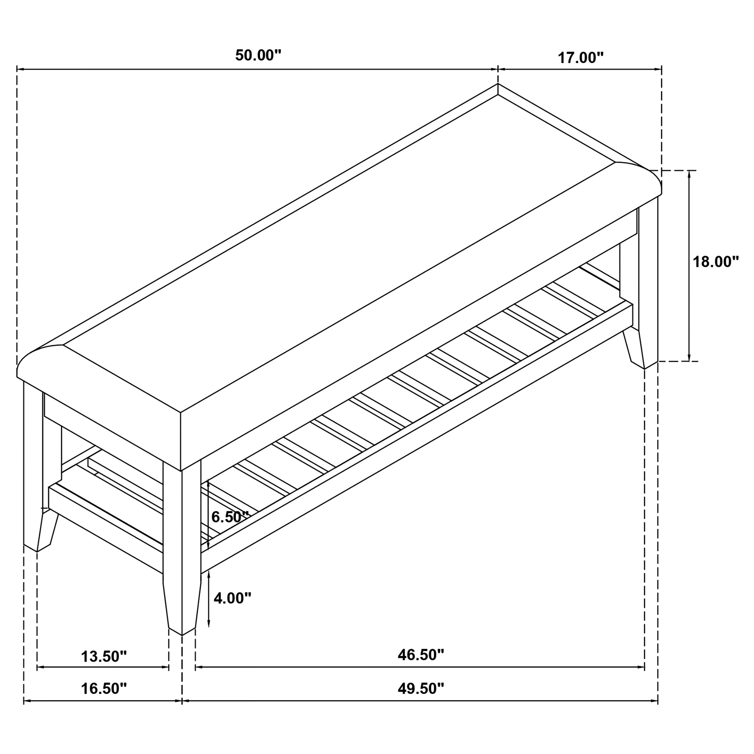 Bexhill Bedroom Bench - Image 8