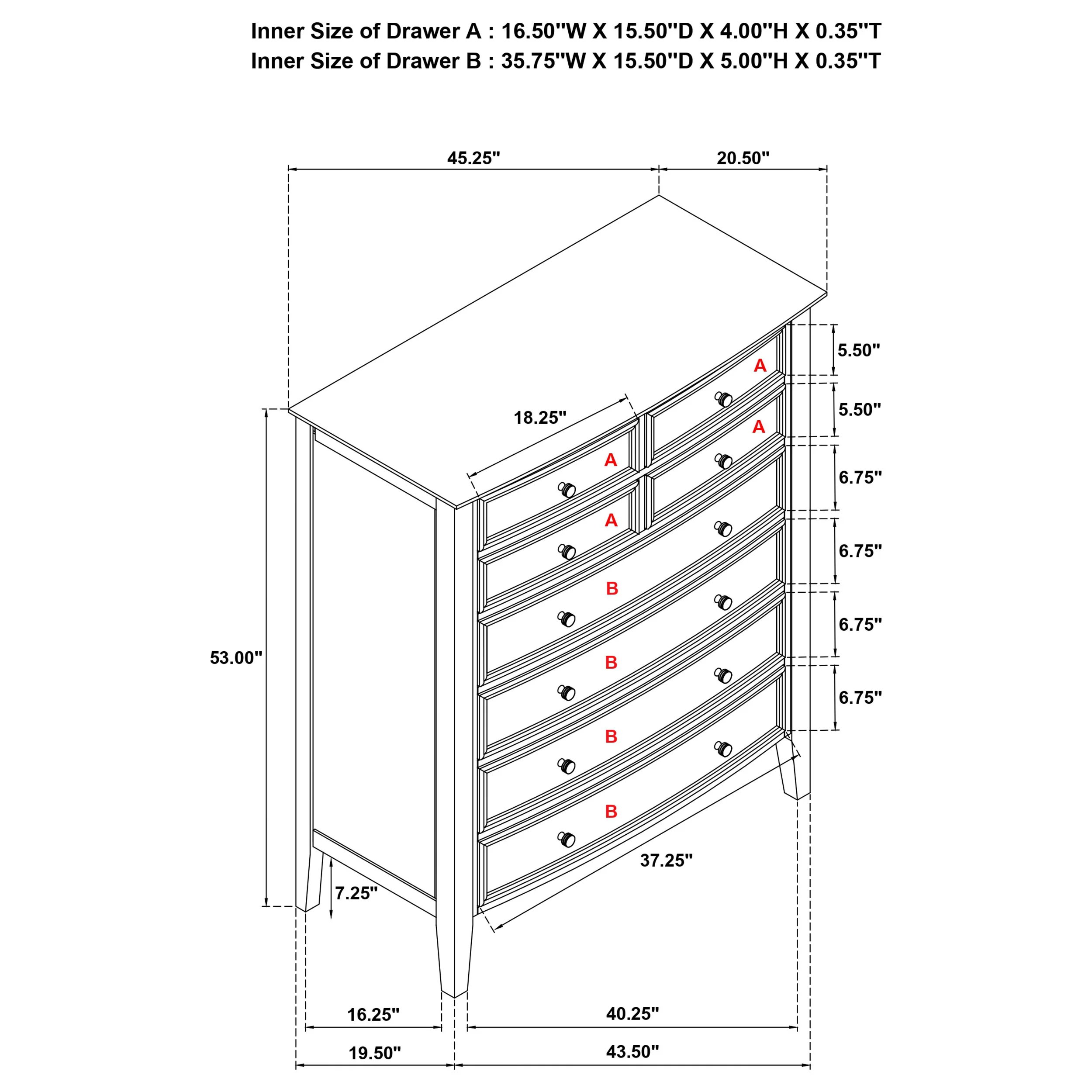 Bexhill Chest of Drawers - Image 12