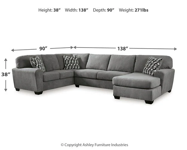 Birkdale Court Sectional with Chaise - Image 10