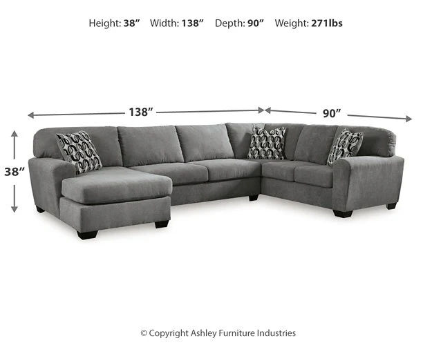 Birkdale Court Sectional with Chaise - Image 5