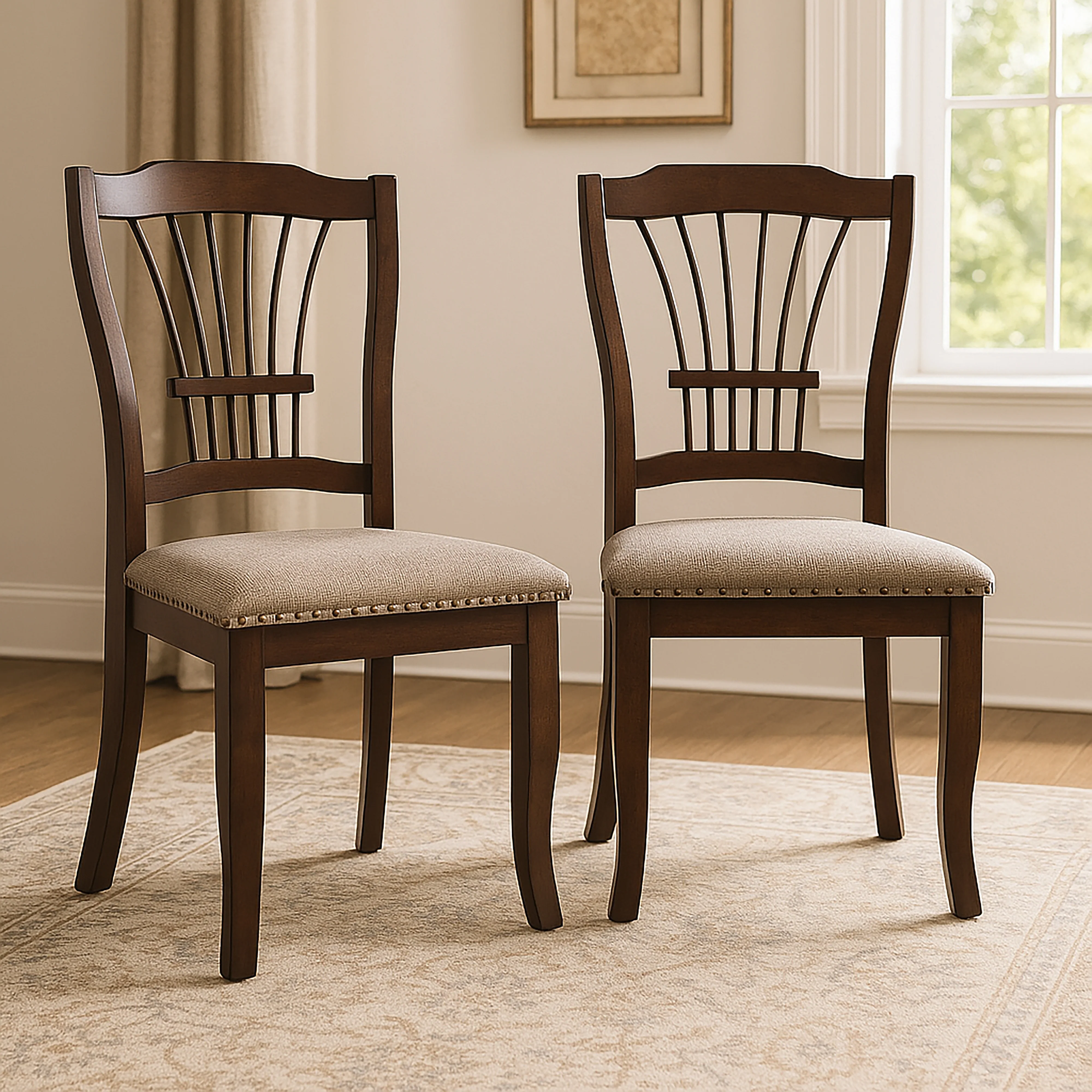Bixby Dining Chair (2 Per Carton)-Espresso - Image 7