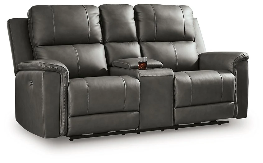 Bleckley Power Reclining Loveseat with Console - Image 12