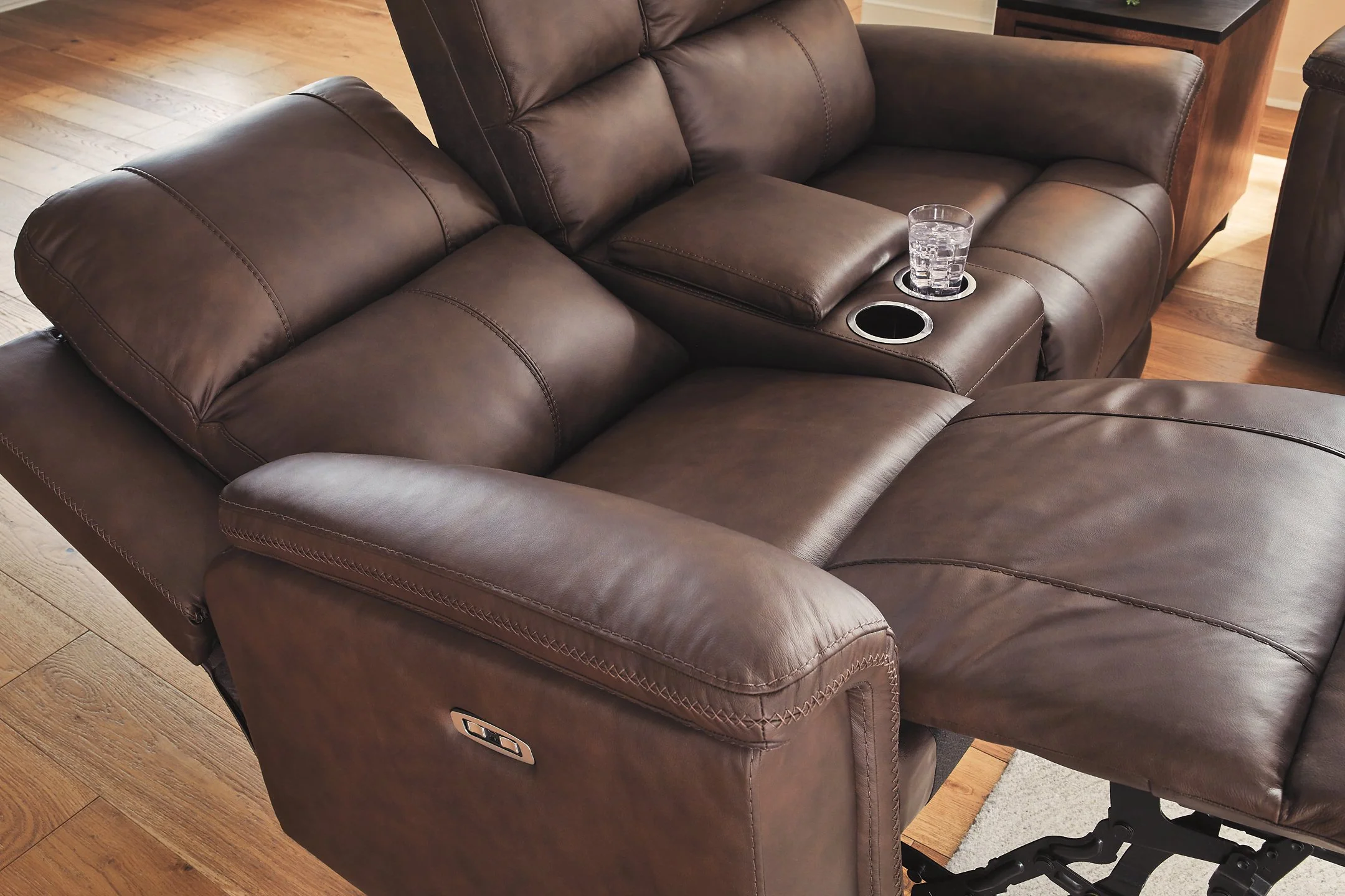 Bleckley Power Reclining Loveseat with Console - Image 8