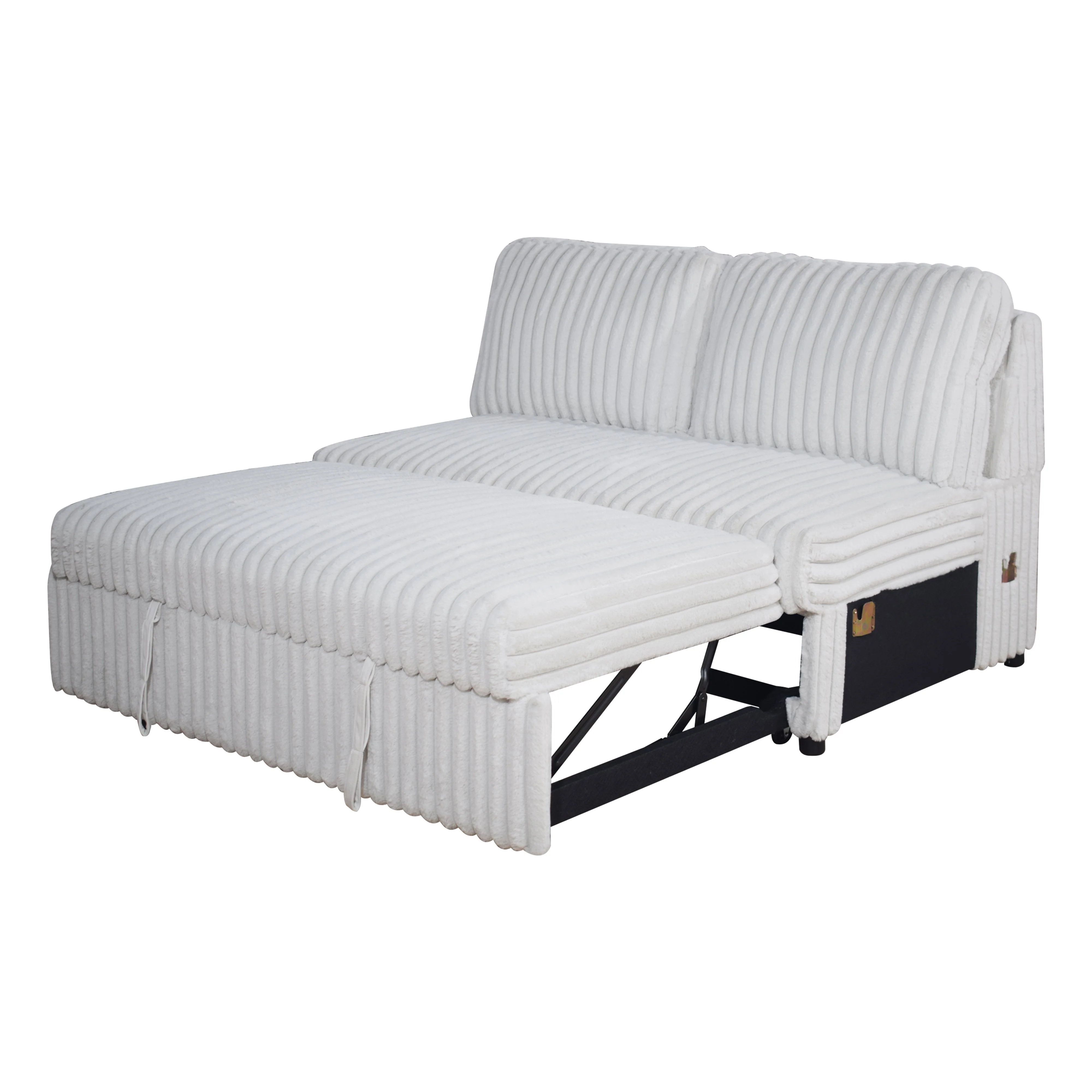 Bliss Loveseat W/Pull Out Bed-Mist Gray - Image 2
