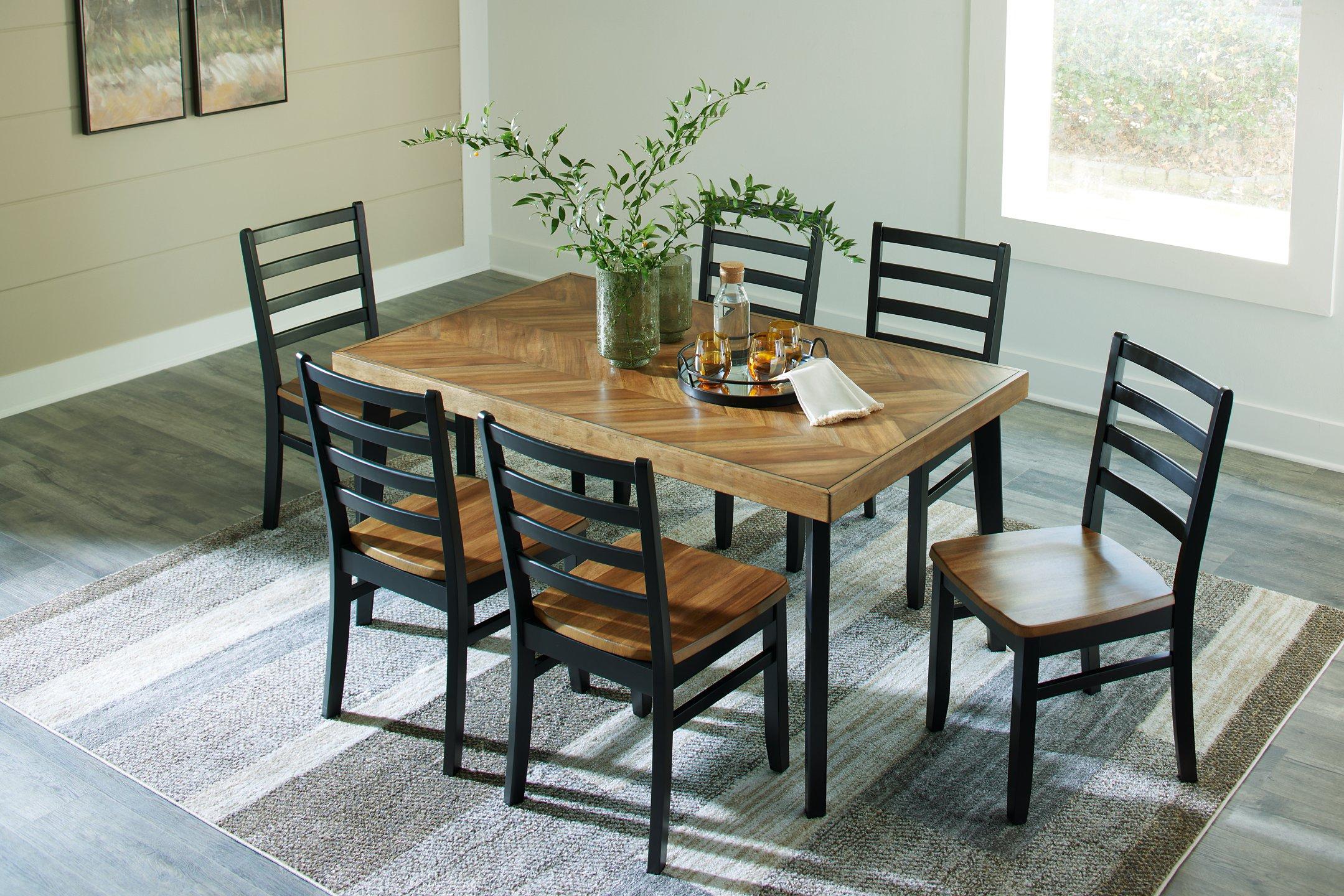 Blondon Dining Table and 6 Chairs (Set of 7) - Image 11