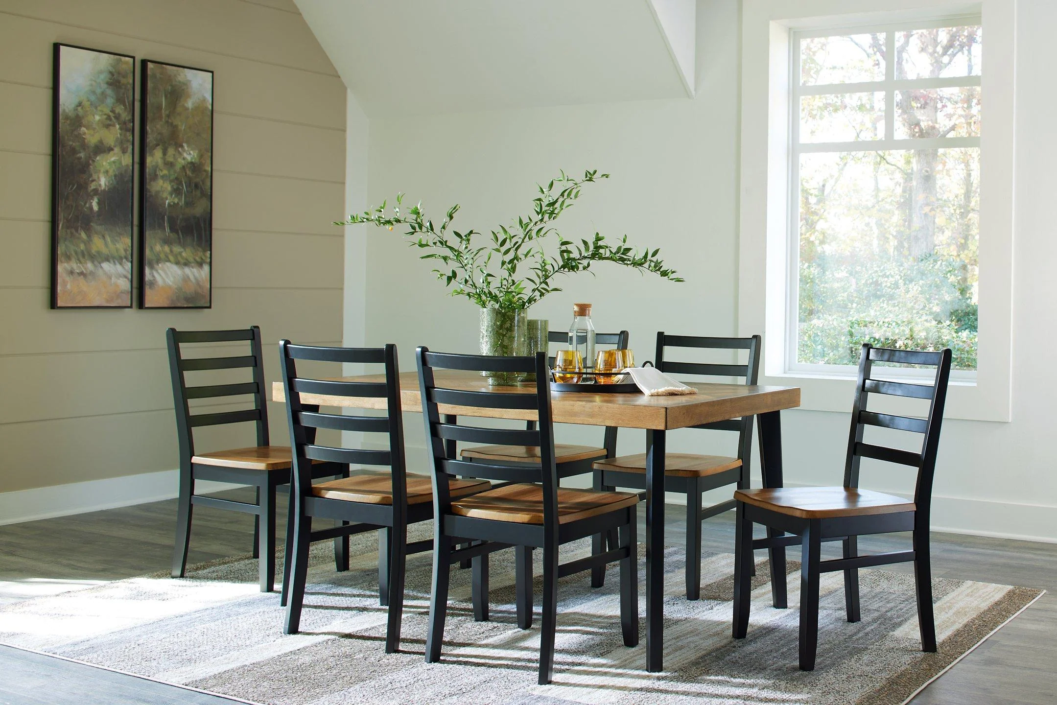 Blondon Dining Table and 6 Chairs (Set of 7) - Image 2