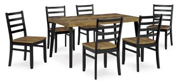 Blondon Dining Table and 6 Chairs (Set of 7) - Image 3