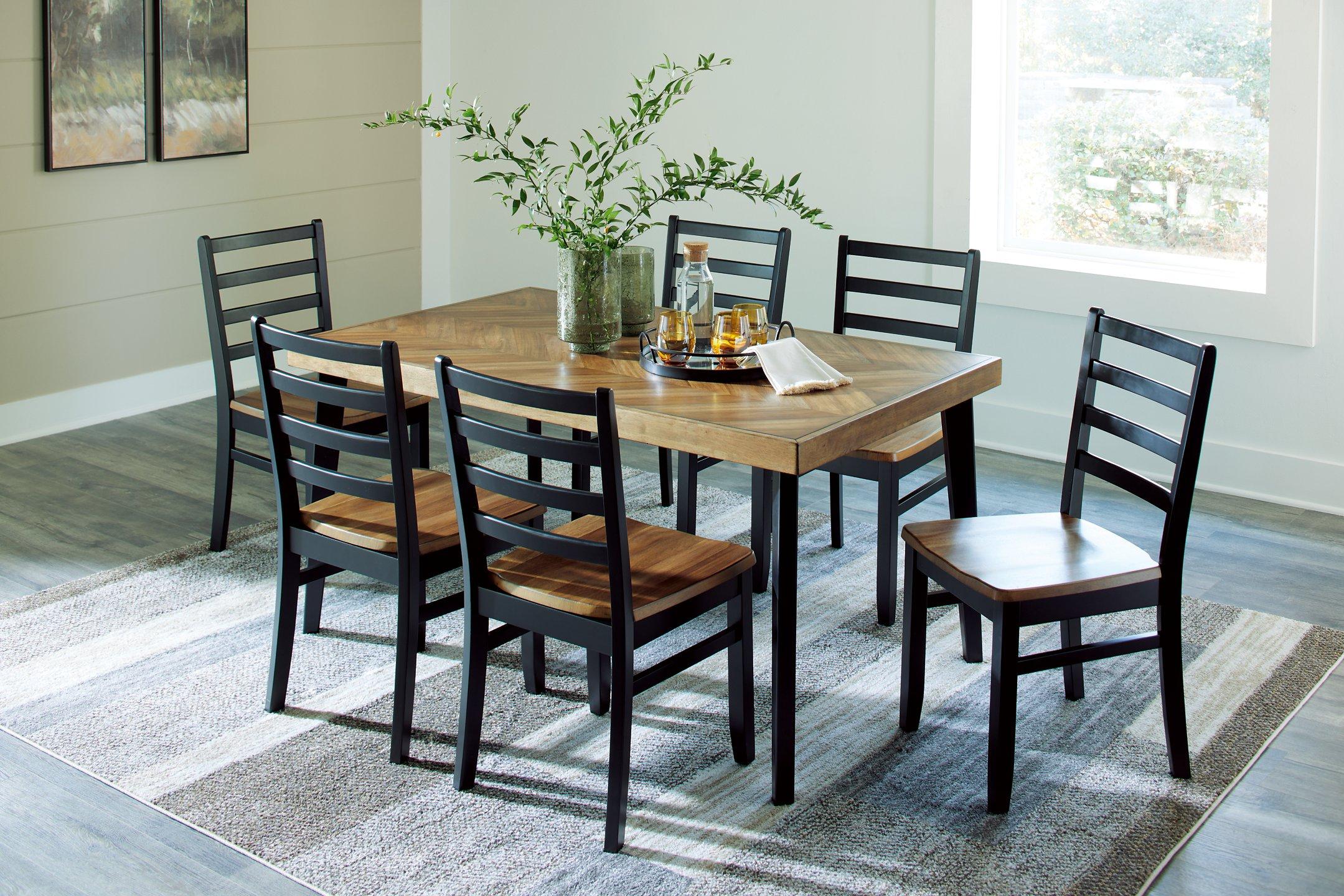 Blondon Dining Table and 6 Chairs (Set of 7) - Image 9