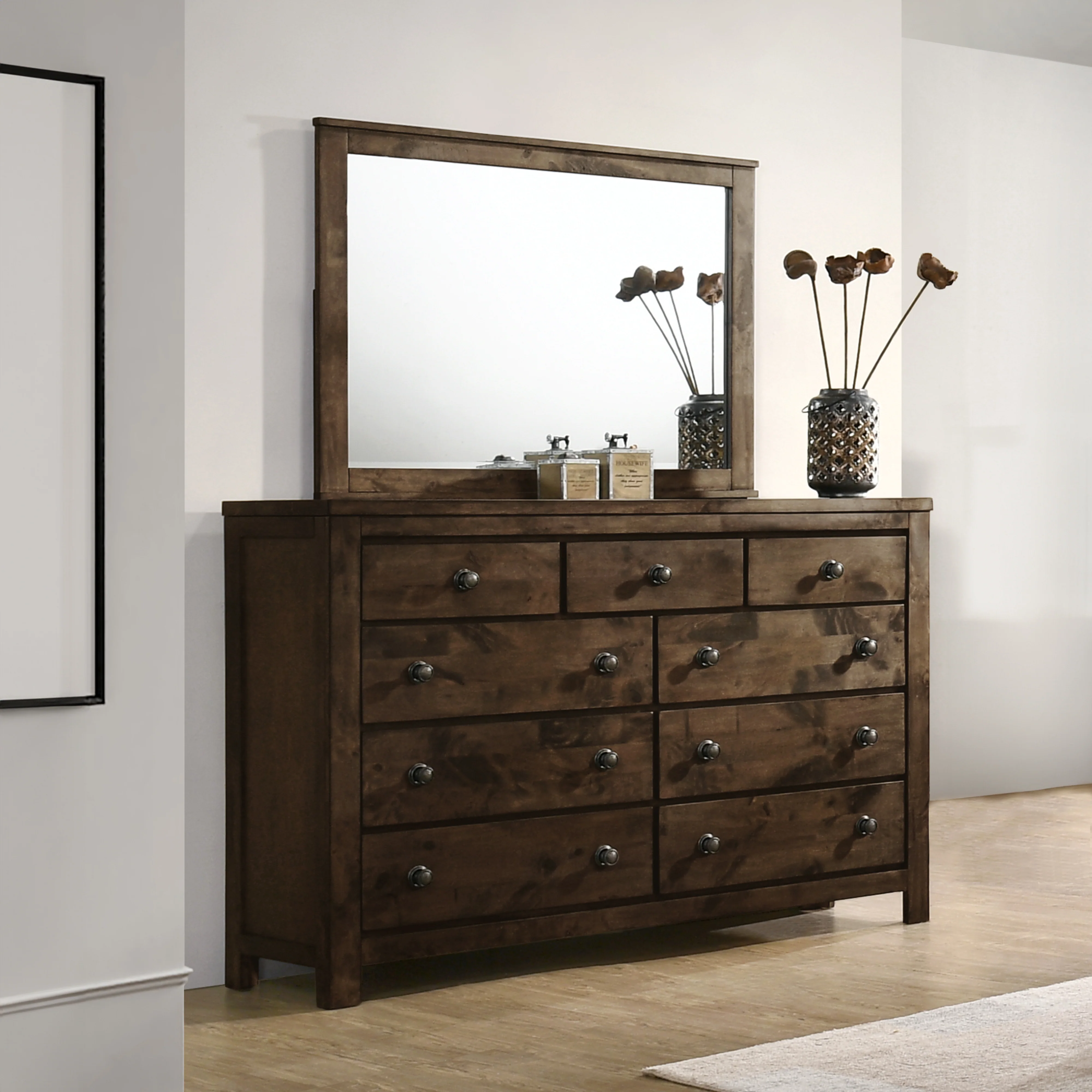 Blue Ridge Mirror-Rustic Gray - Image 5