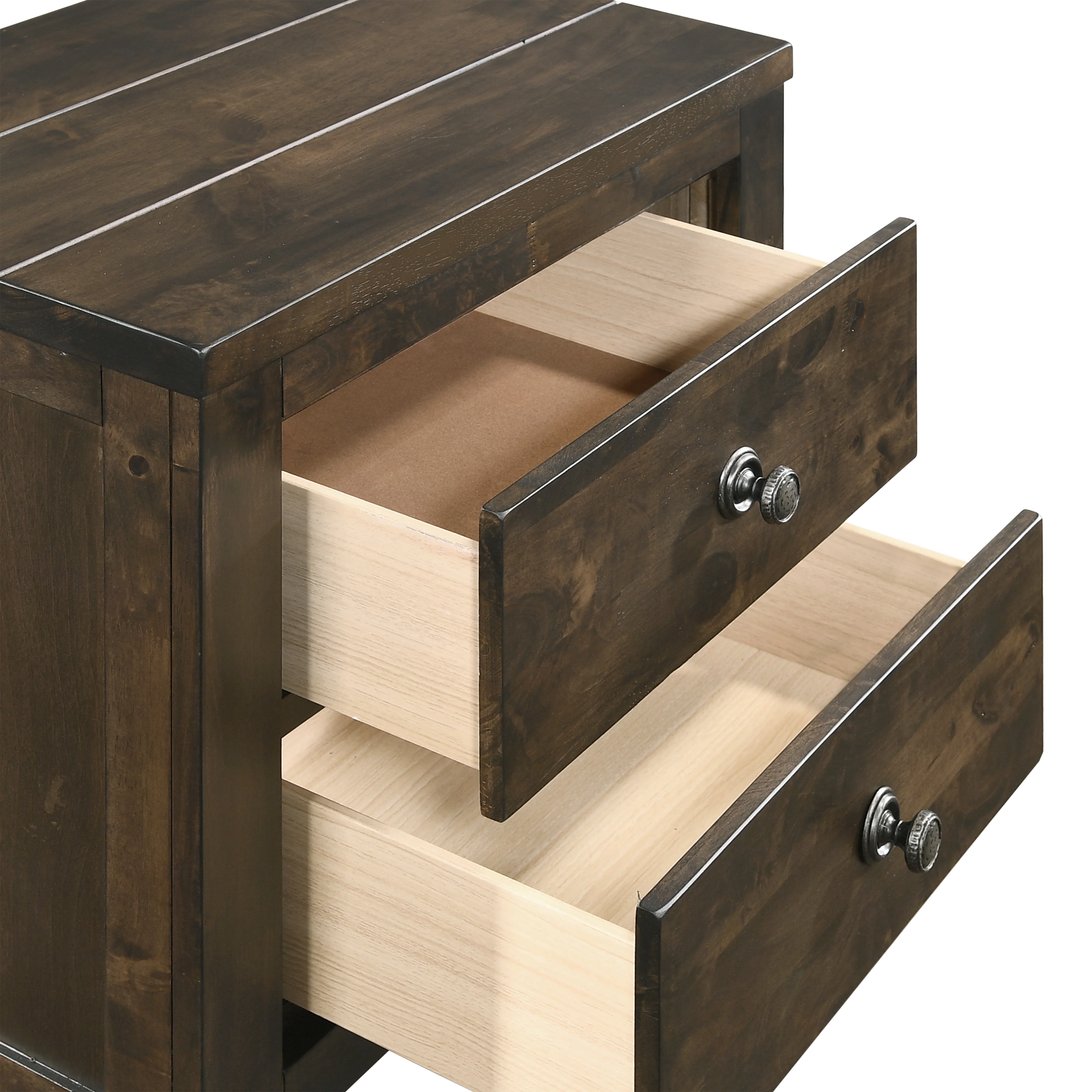 Blue Ridge Nightstand-Rustic Gray - Image 4
