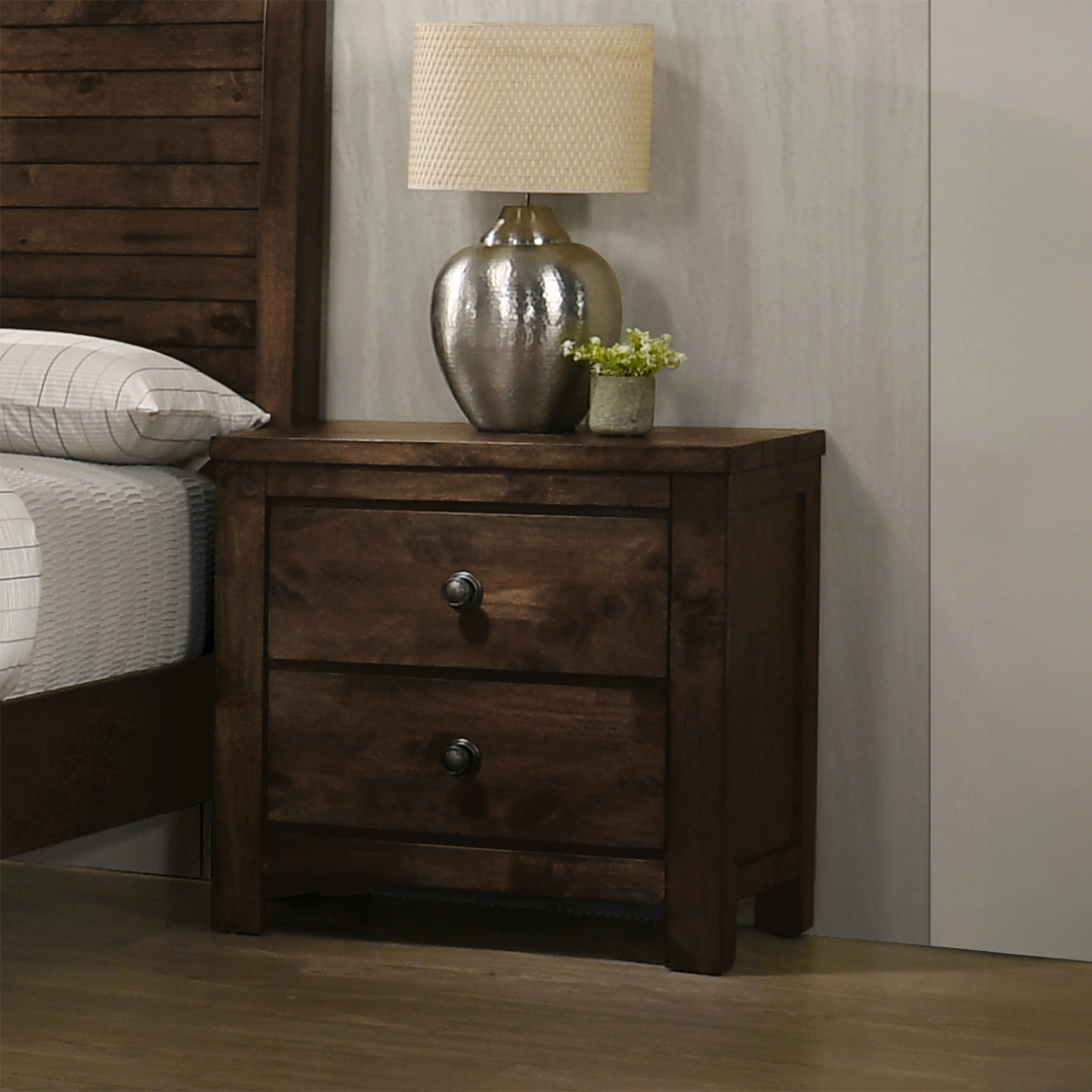 Blue Ridge Nightstand-Rustic Gray - Image 6